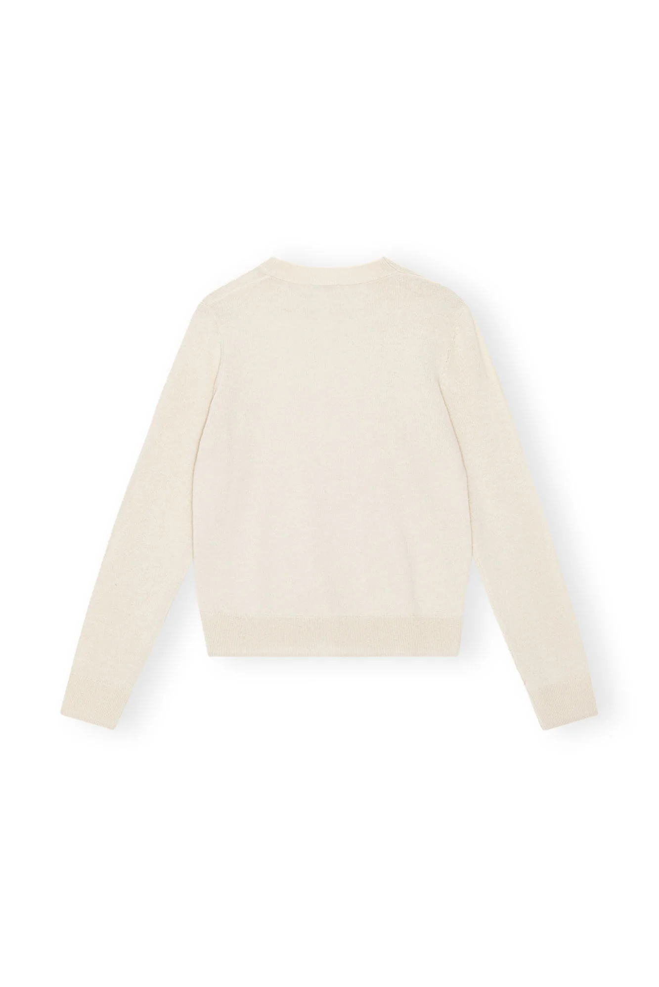 Cashmere Mix O-Neck Pullover | Alabaster Gleam - Image 2