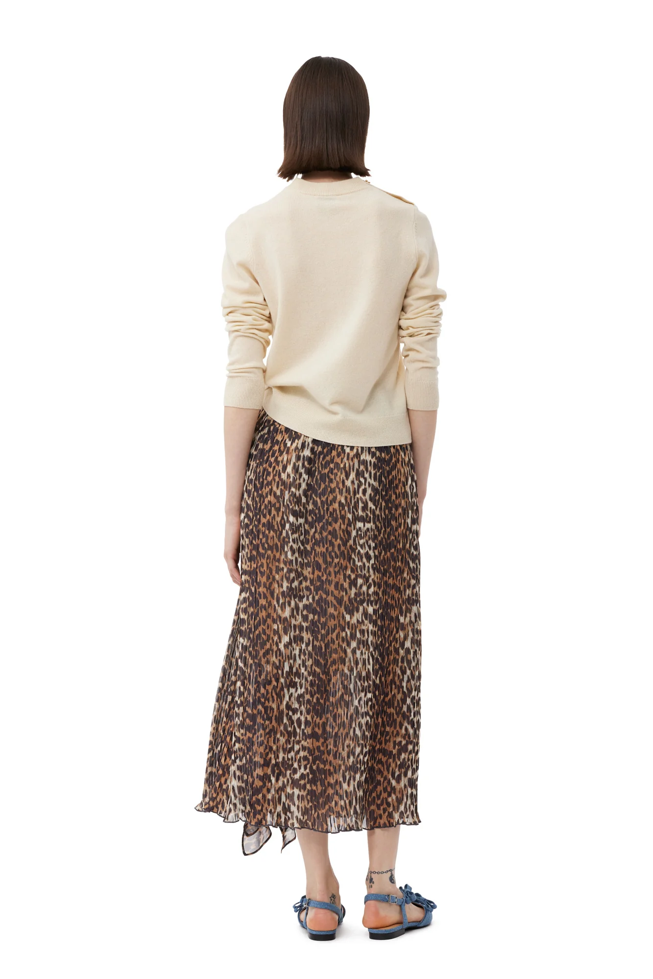 Cashmere Mix O-Neck Pullover | Alabaster Gleam - Image 4