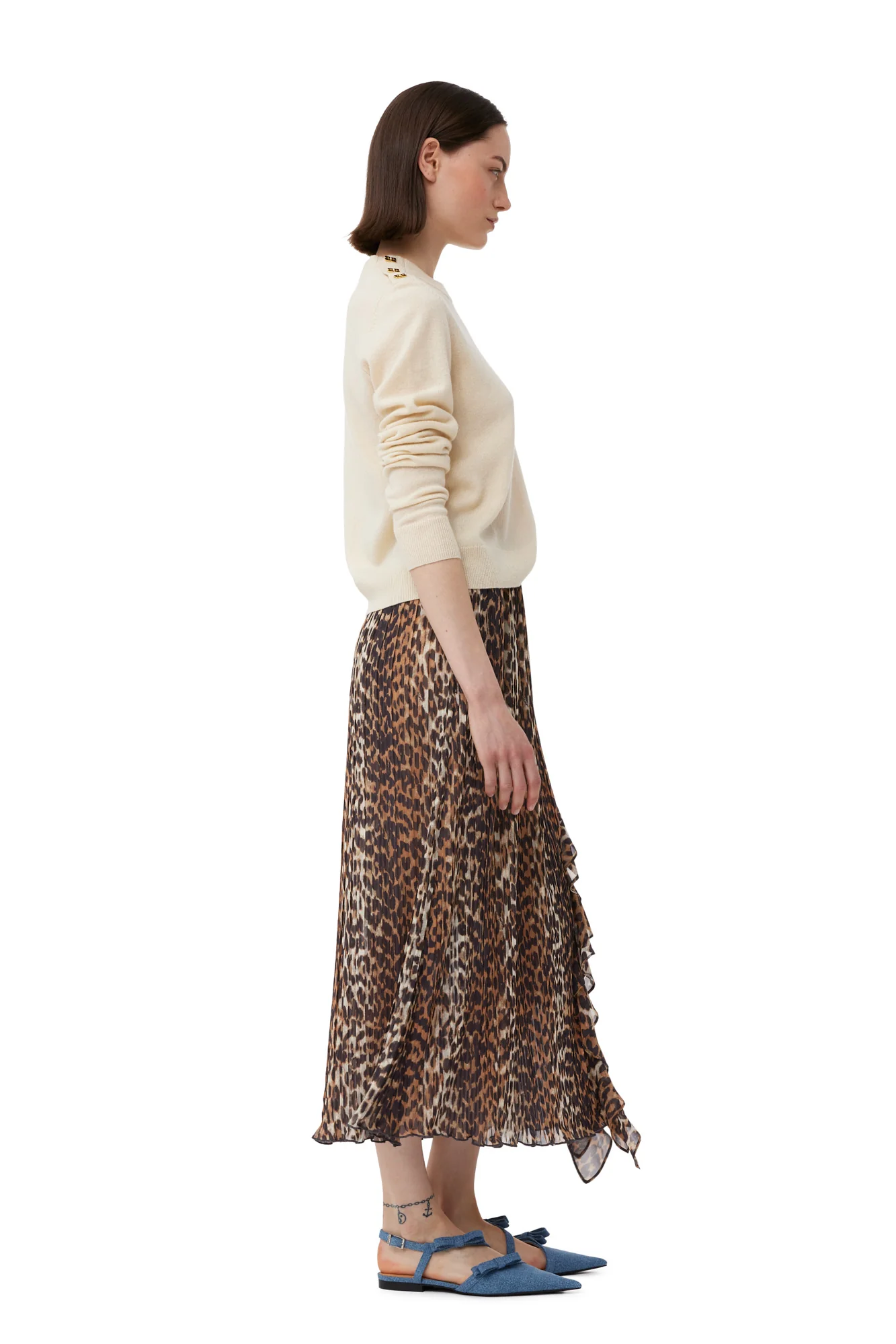Cashmere Mix O-Neck Pullover | Alabaster Gleam - Image 5