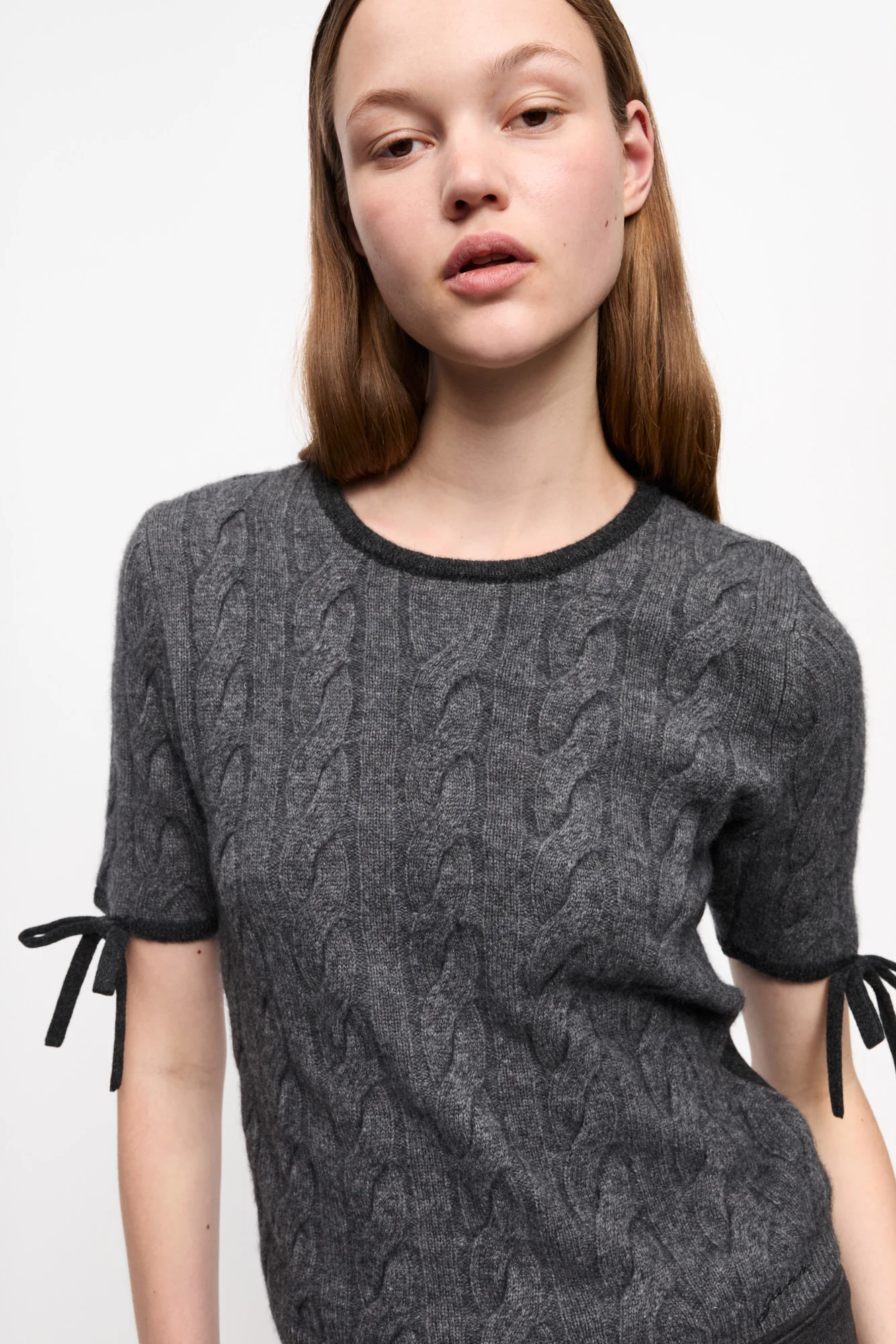 Cashmere Mix T-Shirt | Phantom - Image 6