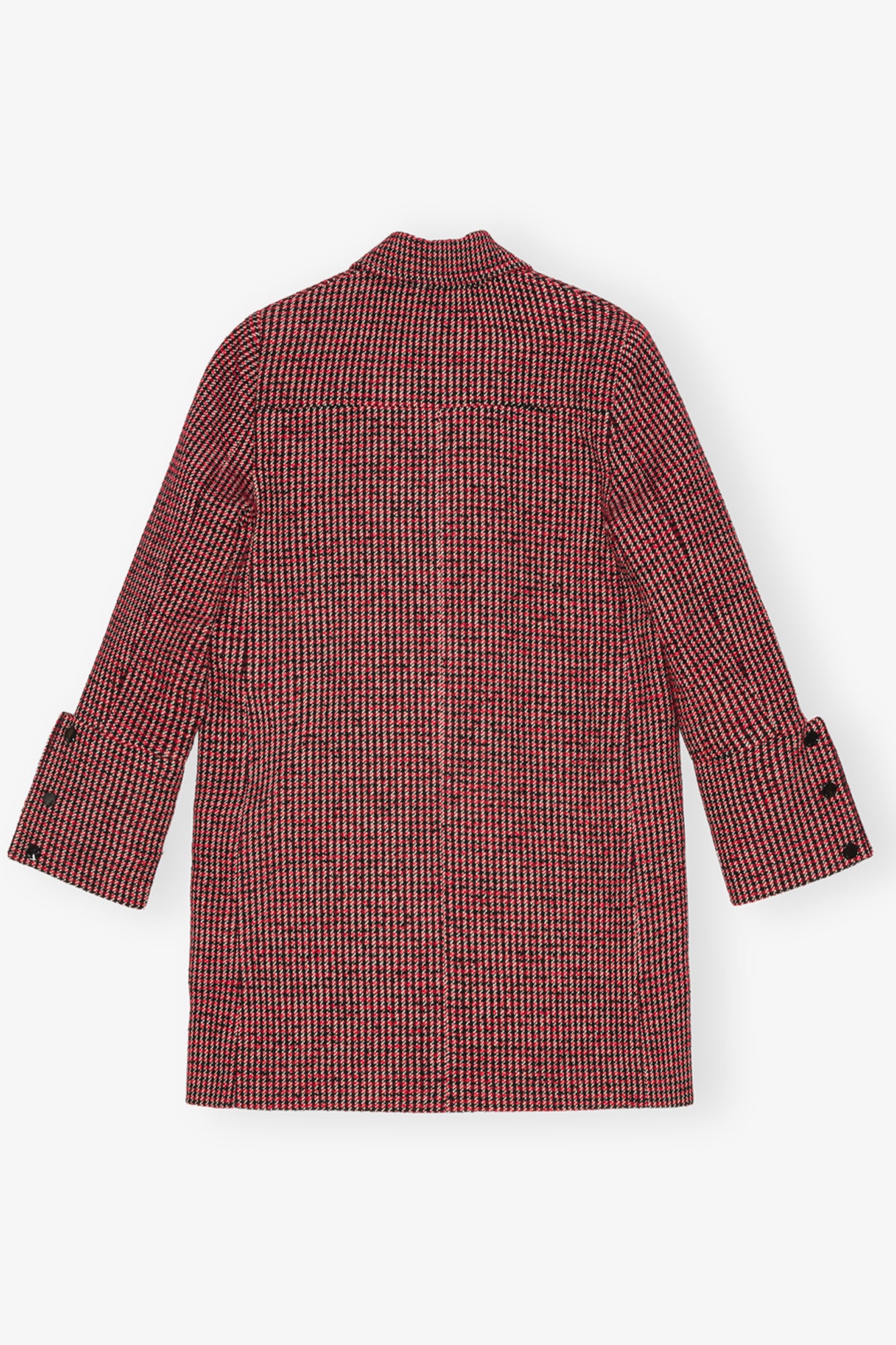 Check Midi Jacket | Racing Red - Image 2