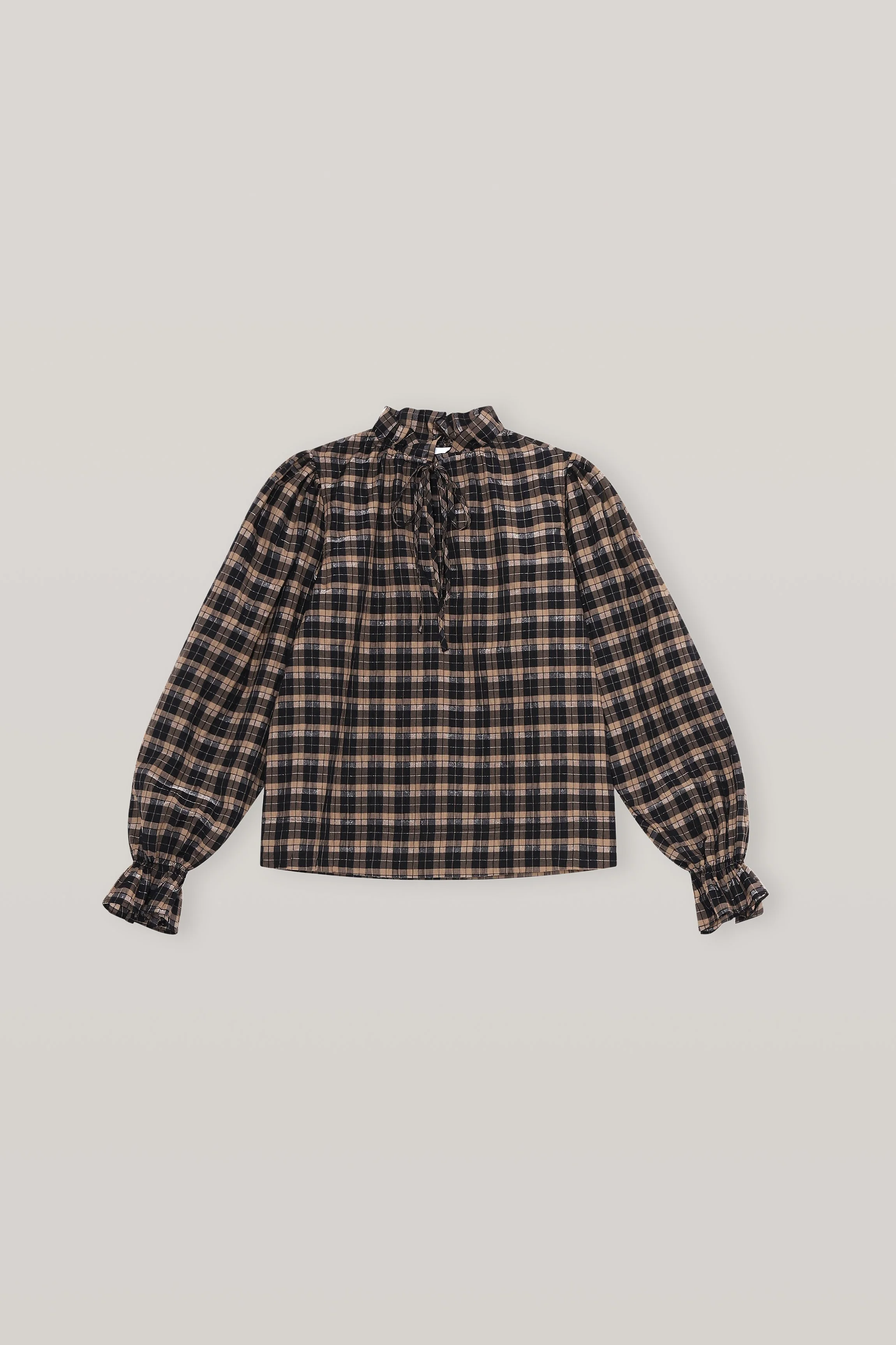 Check Seersucker Blouse | Fossil
