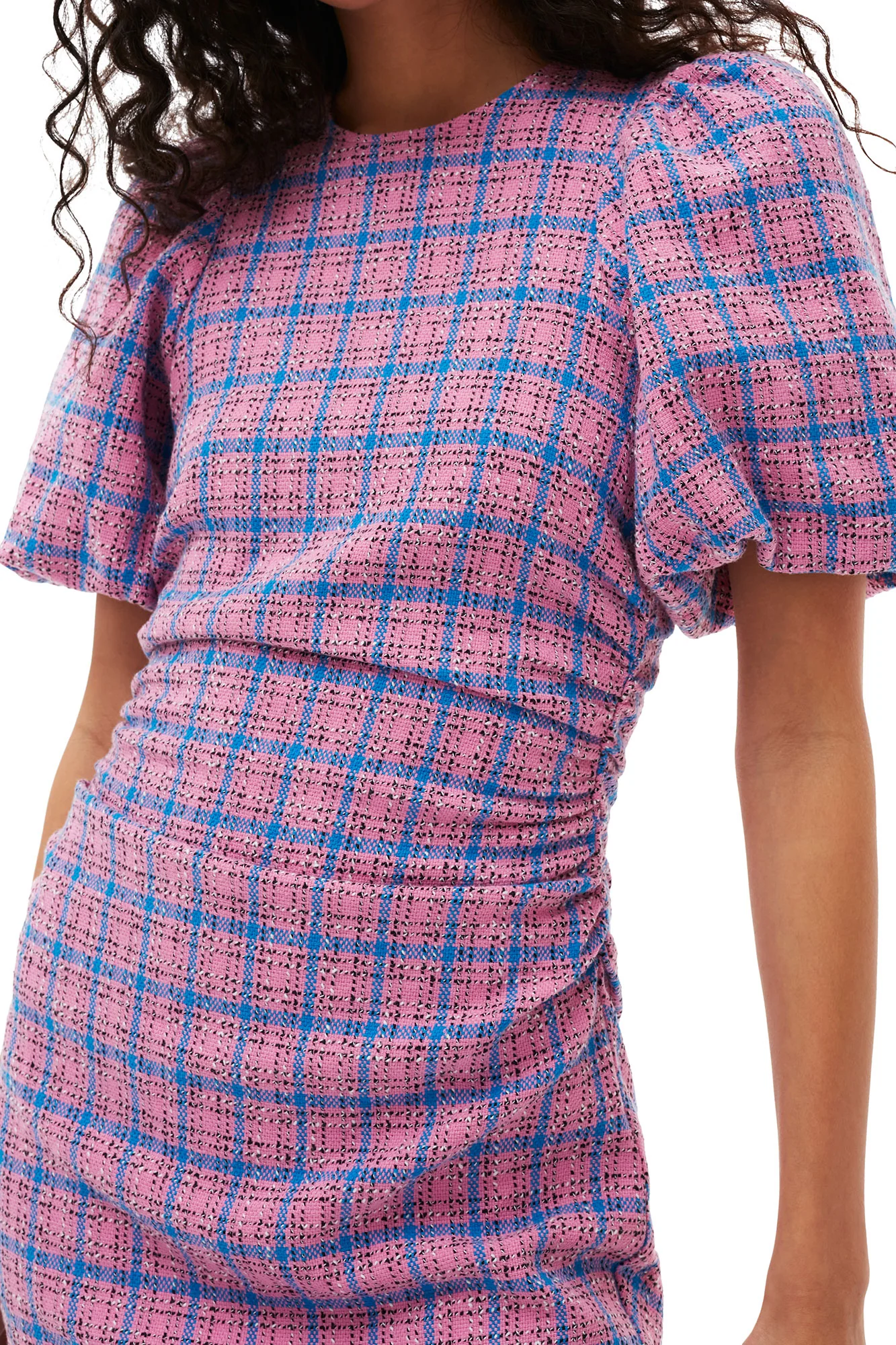 Check Suiting Mini Dress | Wild Orchid - Image 5