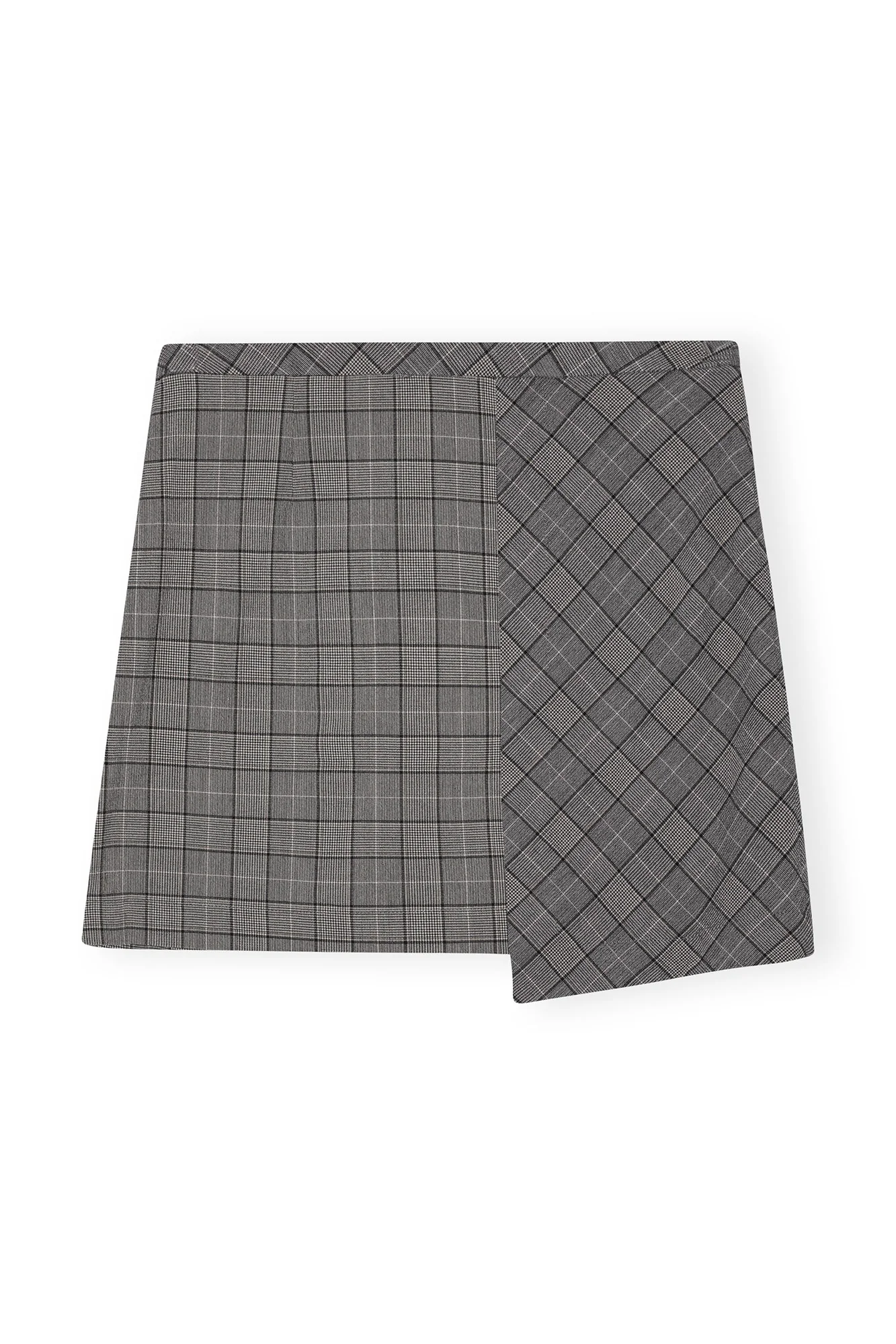 Checkered Mini Skirt | Frost Gray - Image 2
