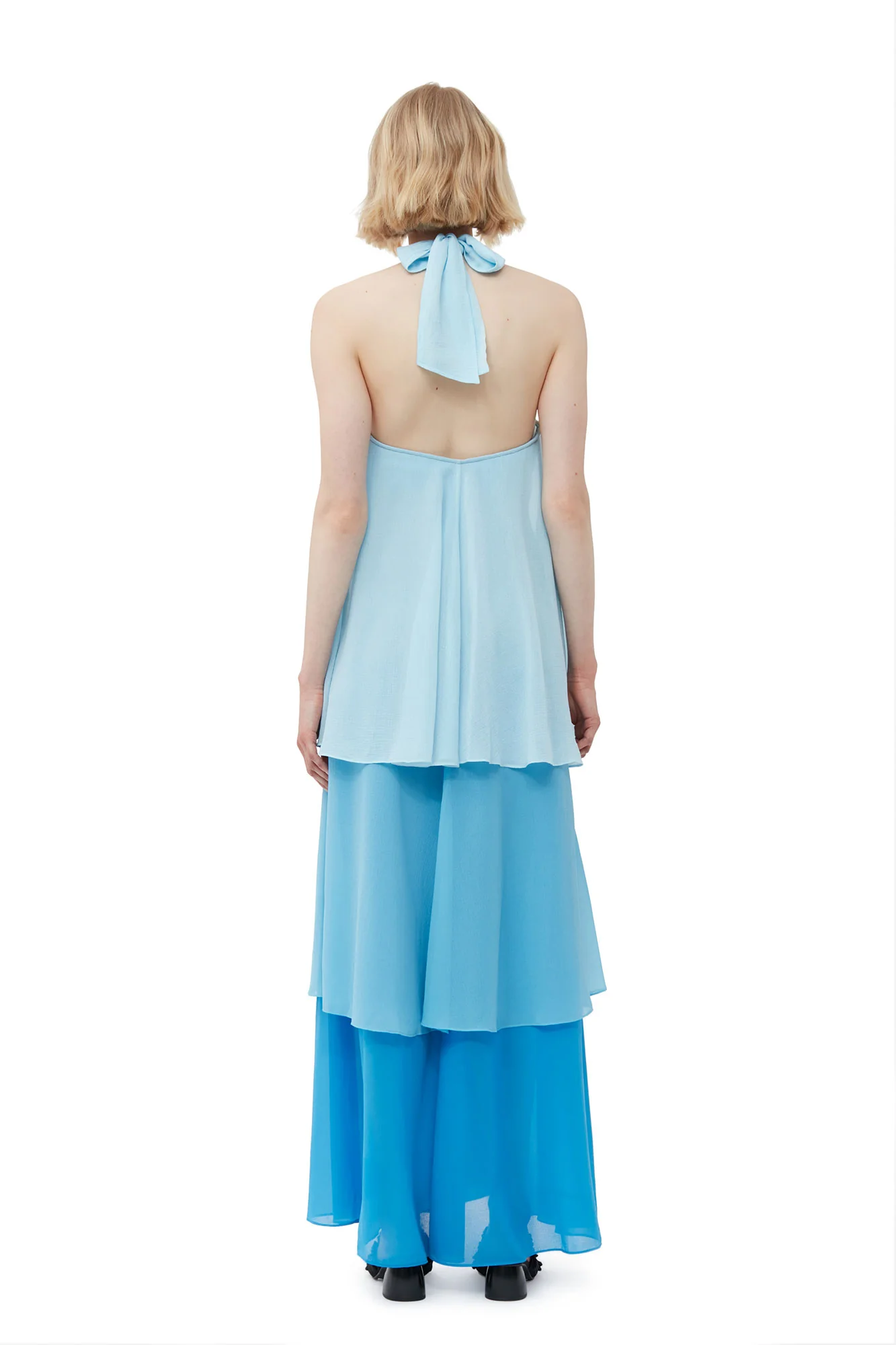 Chiffon Layer Maxi Dress | Ethereal Blue - Image 6