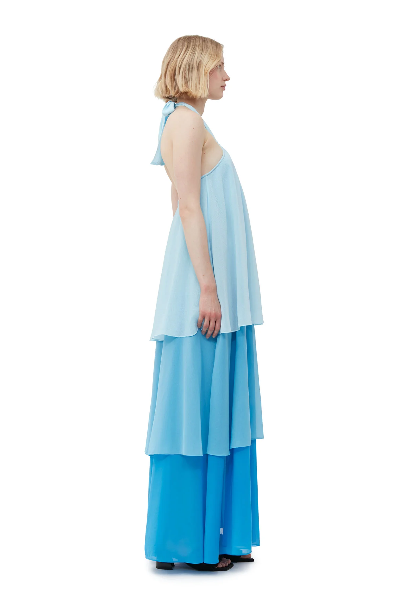 Chiffon Layer Maxi Dress | Ethereal Blue - Image 7