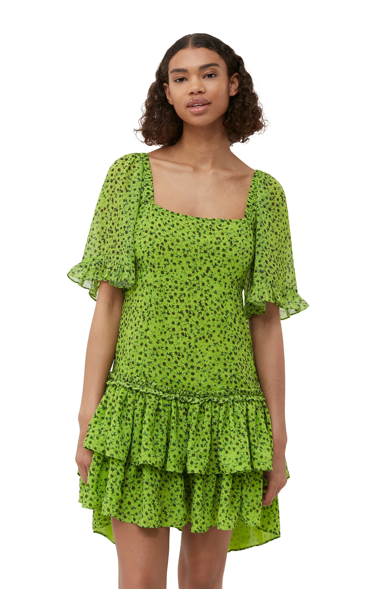 Chiffon Mini Dress | Tender Shoots - Image 6