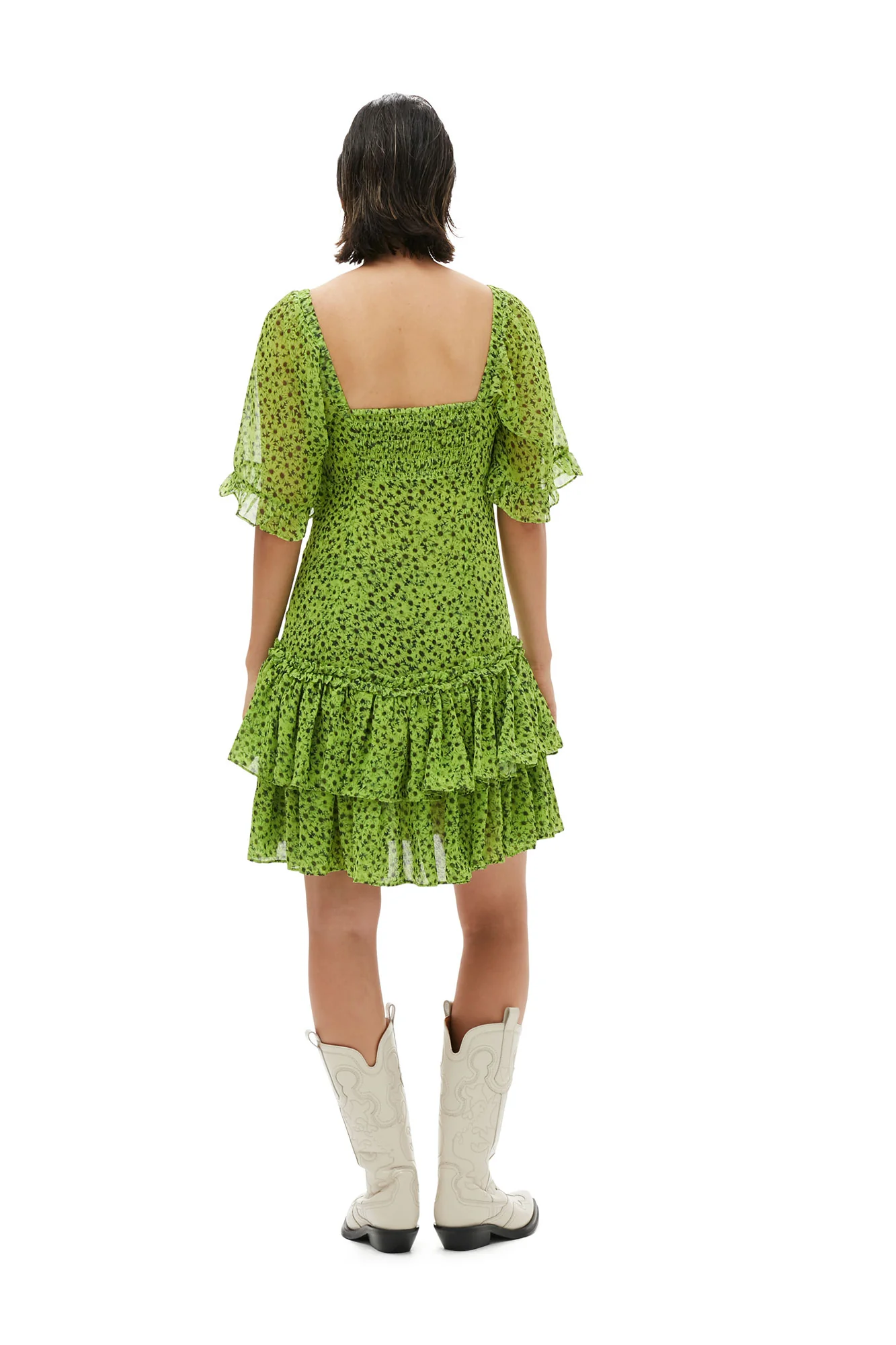 Chiffon Mini Dress | Tender Shoots - Image 7