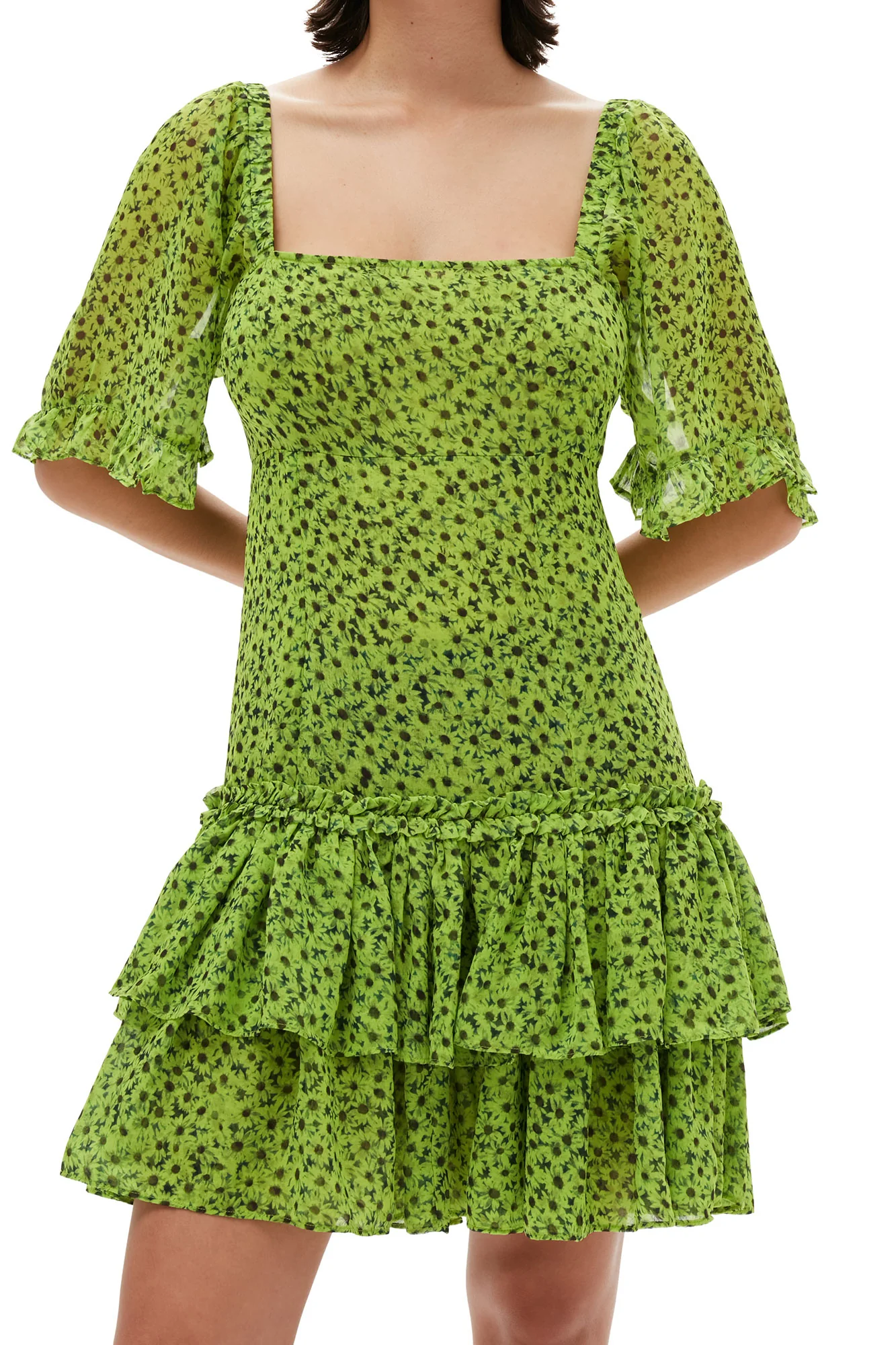 Chiffon Mini Dress | Tender Shoots - Image 8