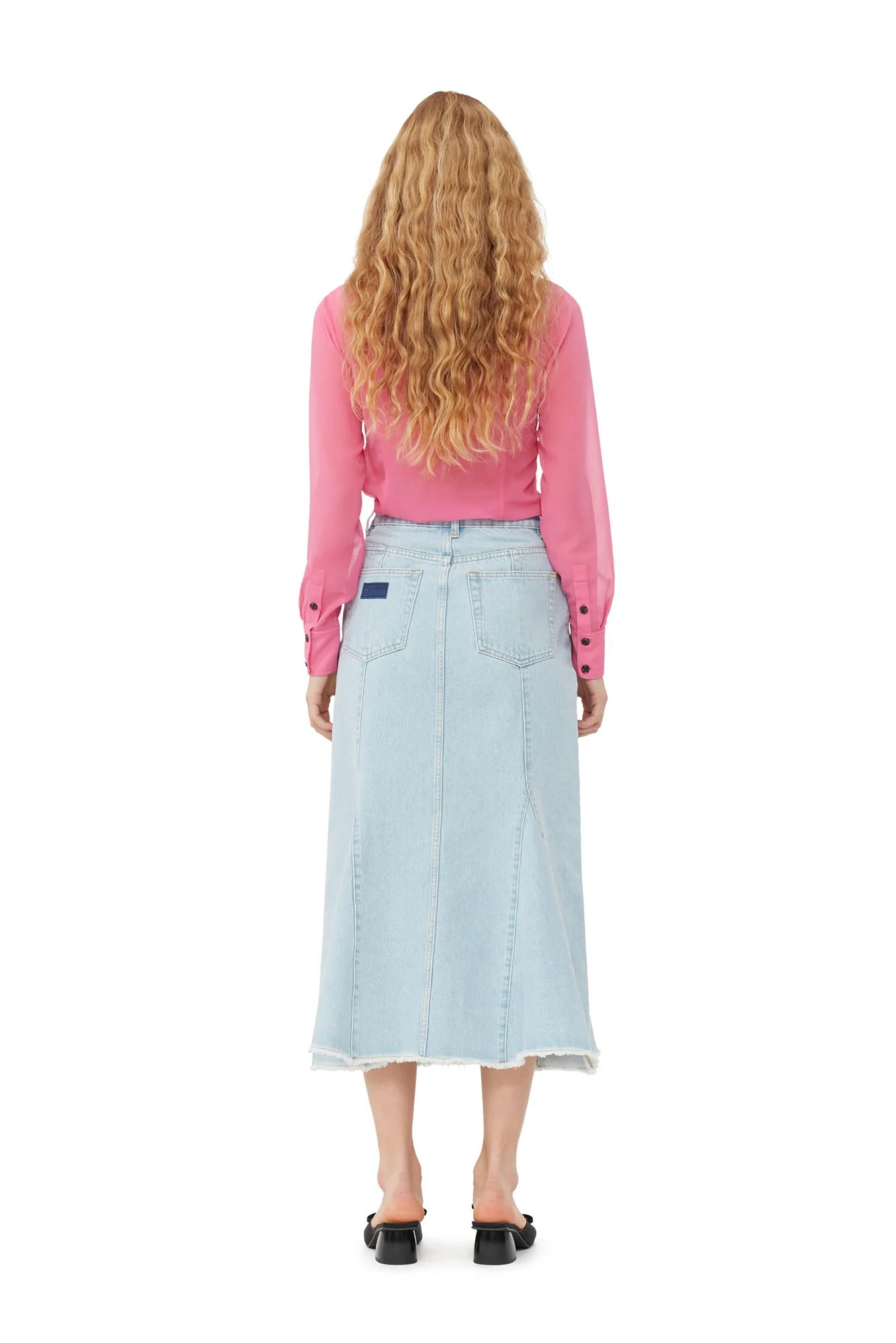 Chiffon Ruffle Shirt | Cone Flower - Image 5