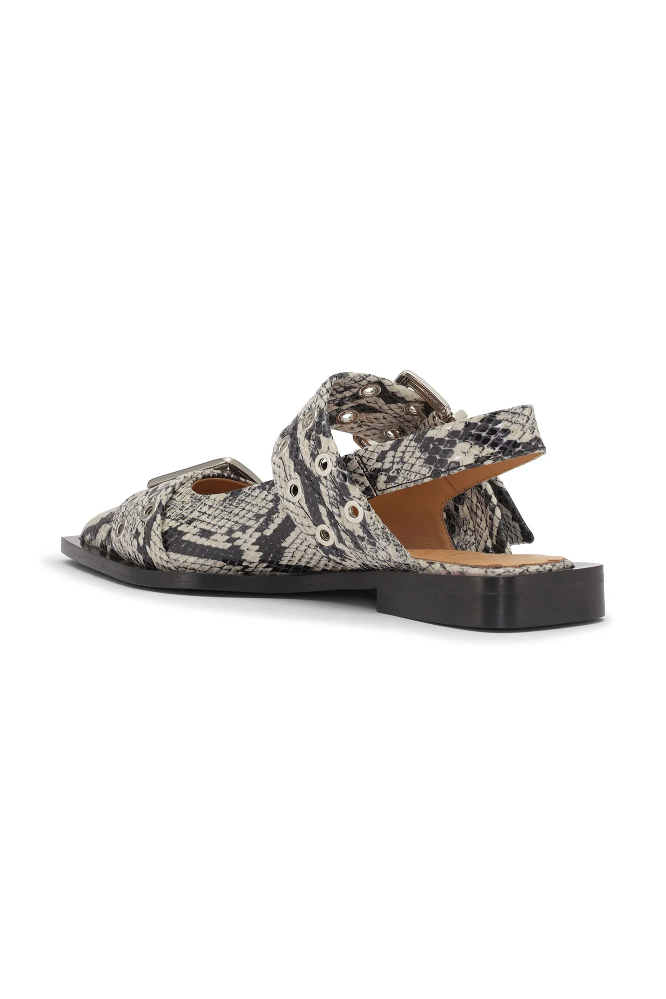 Chunky Buckle Ballerina Snake | Sand - Image 2