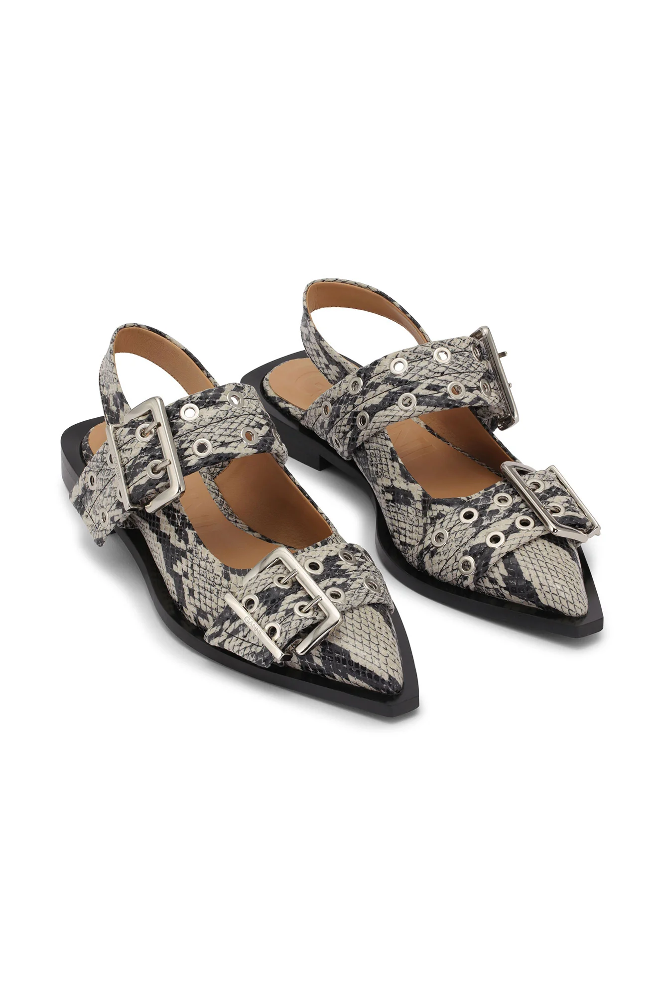 Chunky Buckle Ballerina Snake | Sand - Image 3