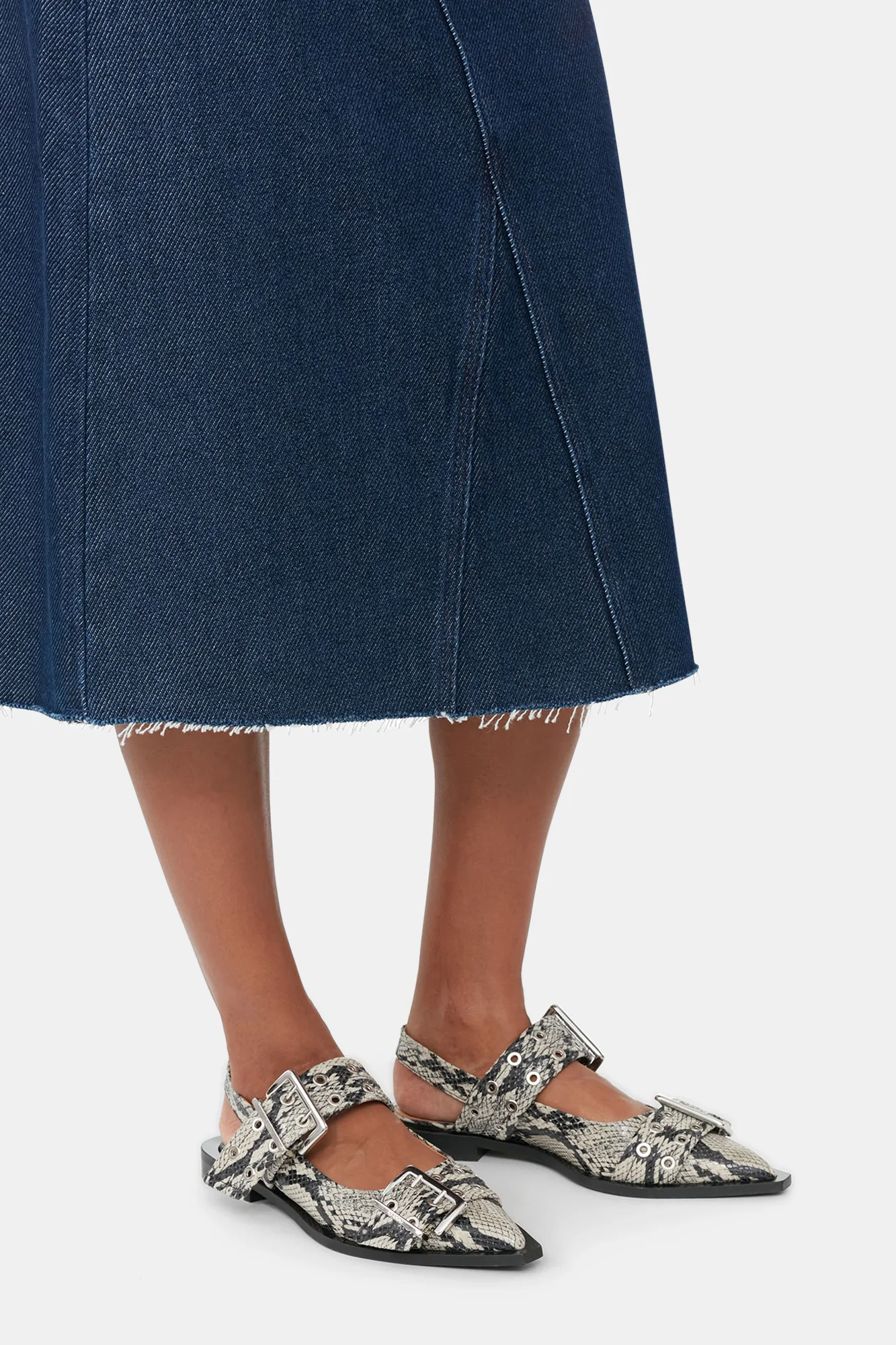 Chunky Buckle Ballerina Snake | Sand - Image 9