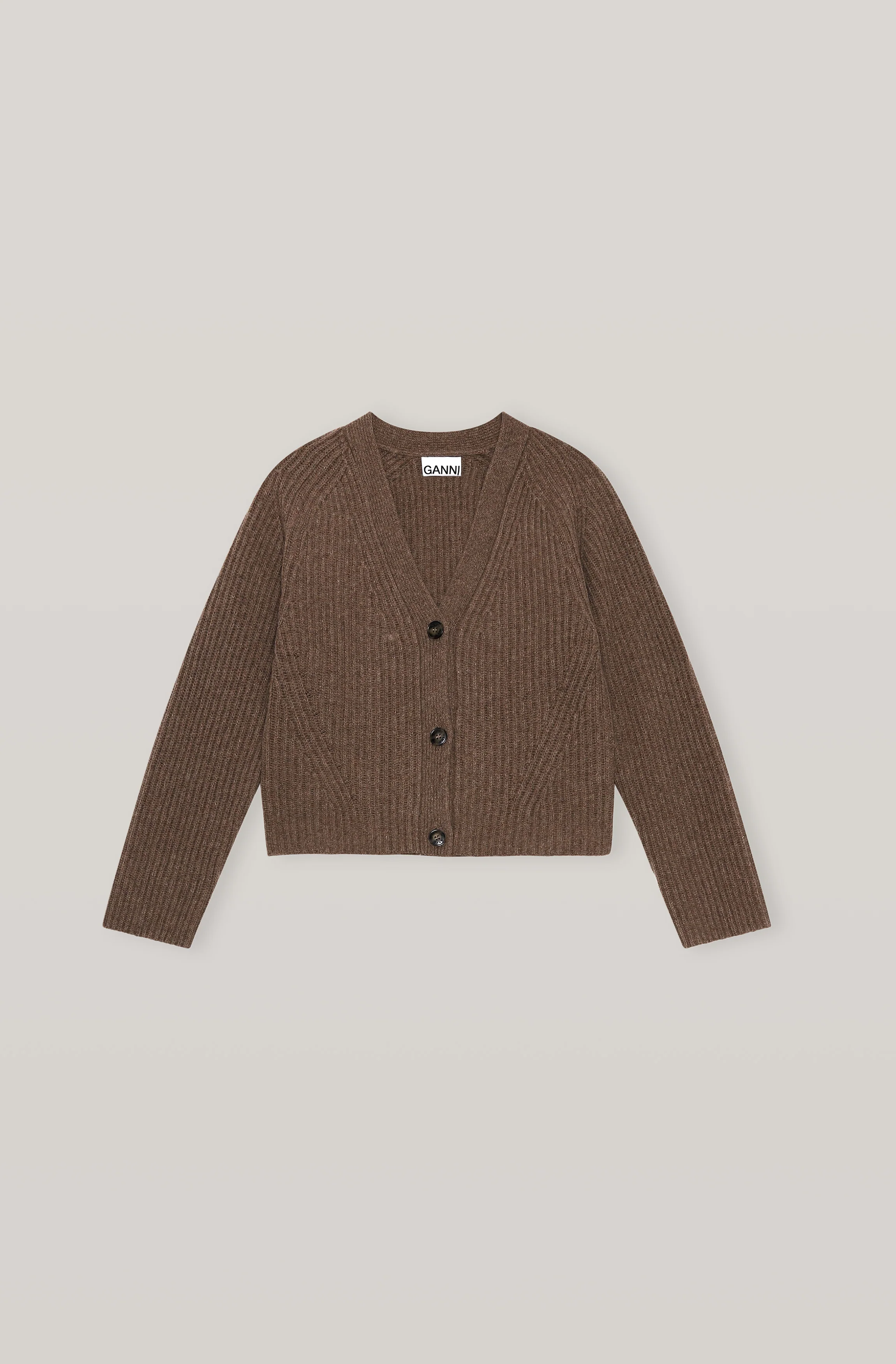 Chunky Ribbed Wool Cardigan | Fossil