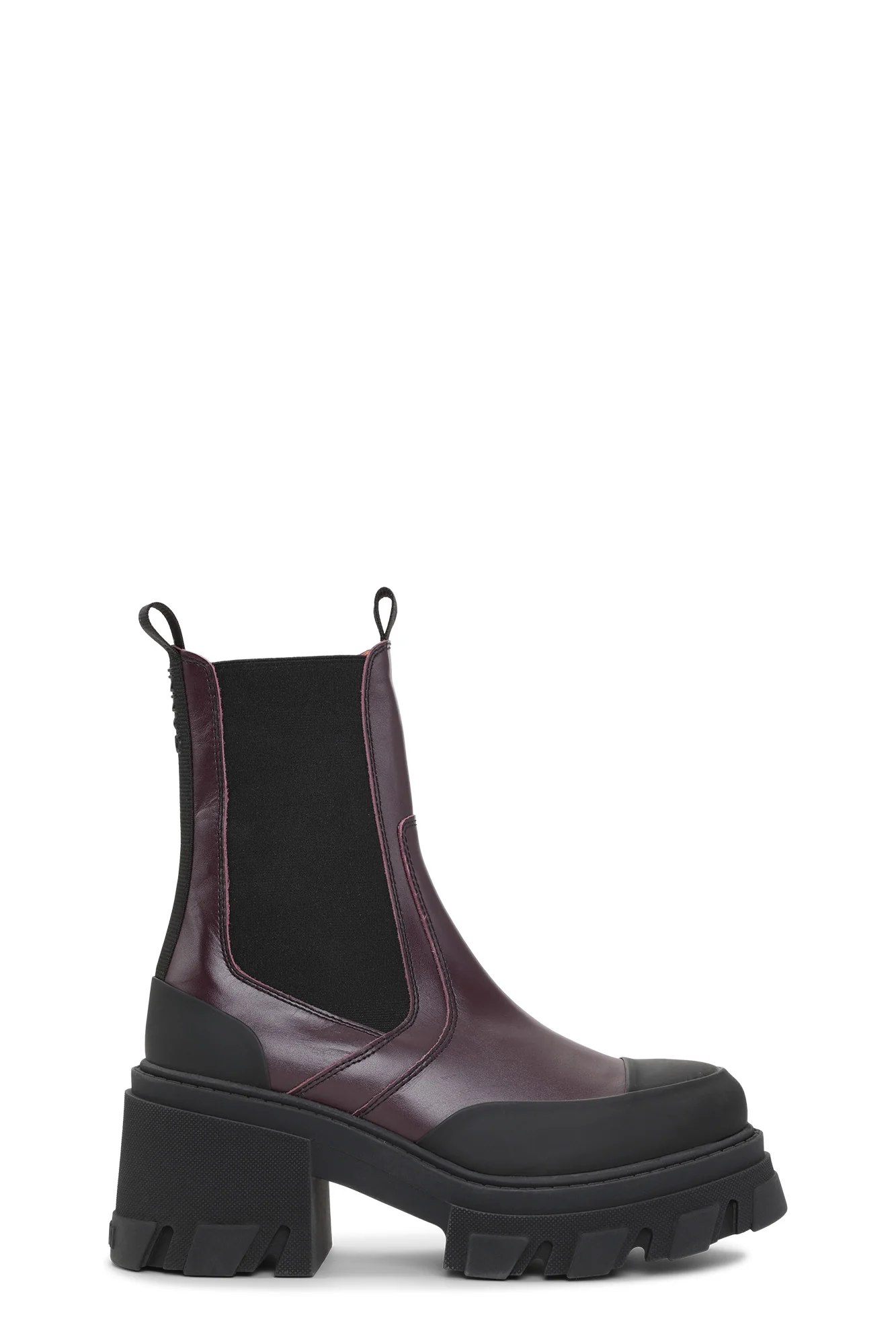 Cleated Chelsea Boots | Burgundy