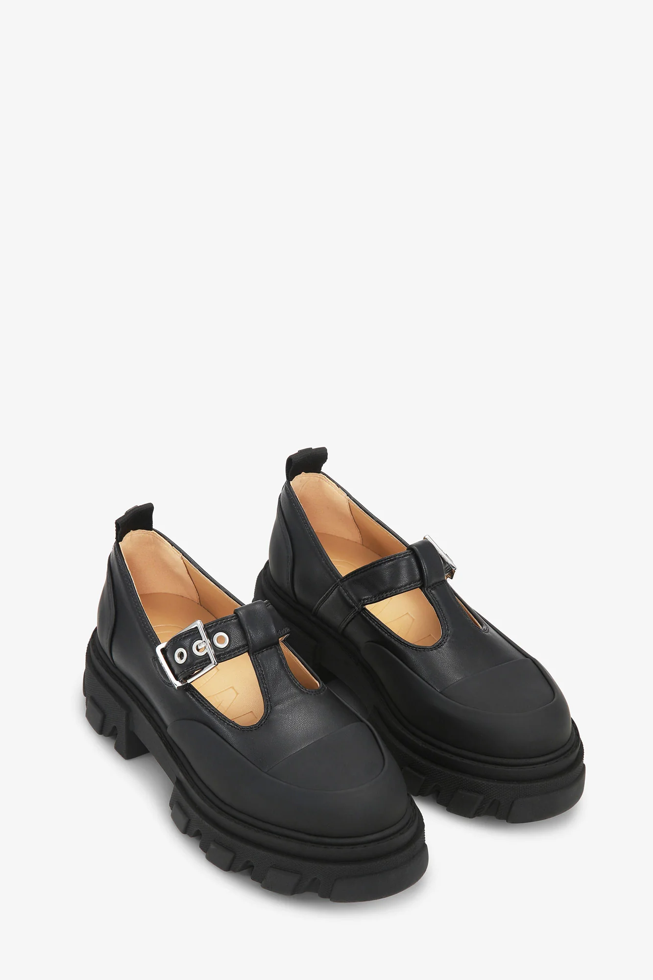 Cleated Mary Jane Shoes | Black - Image 2