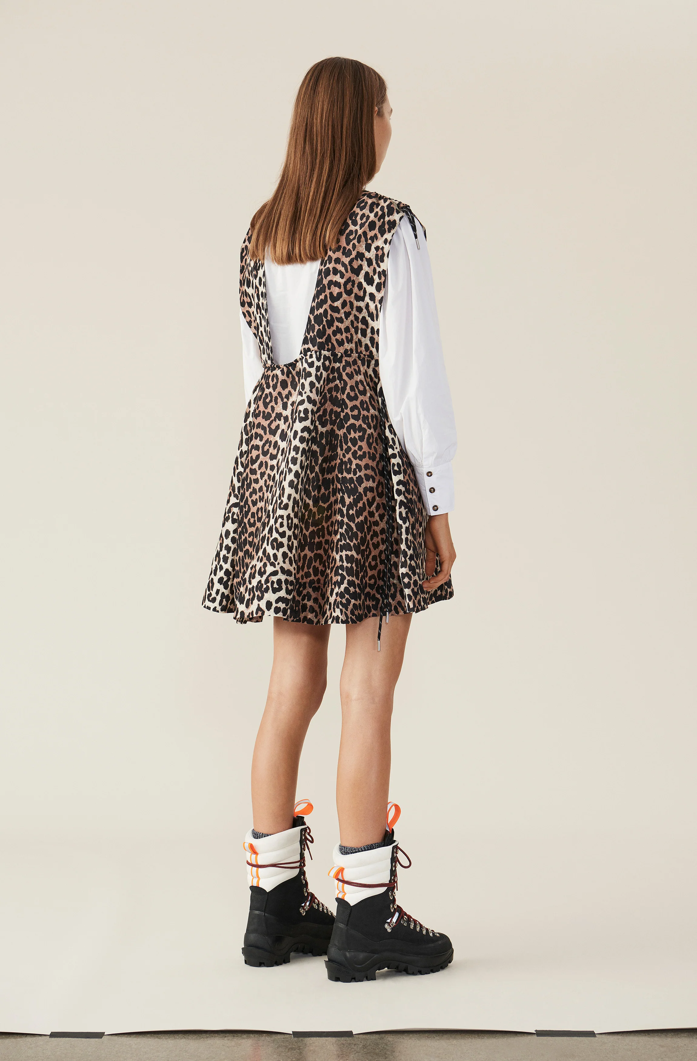Contrasting Button Cotton Poplin Shirt | Bright White - Image 4