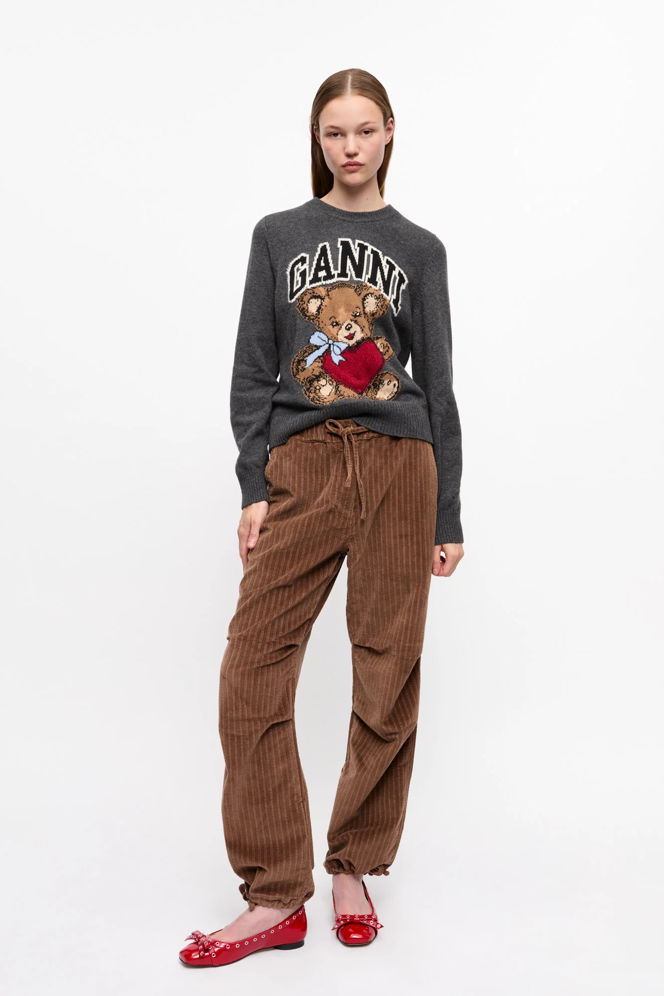 Corduroy Drawstring Trousers | Rain Drum - Image 3