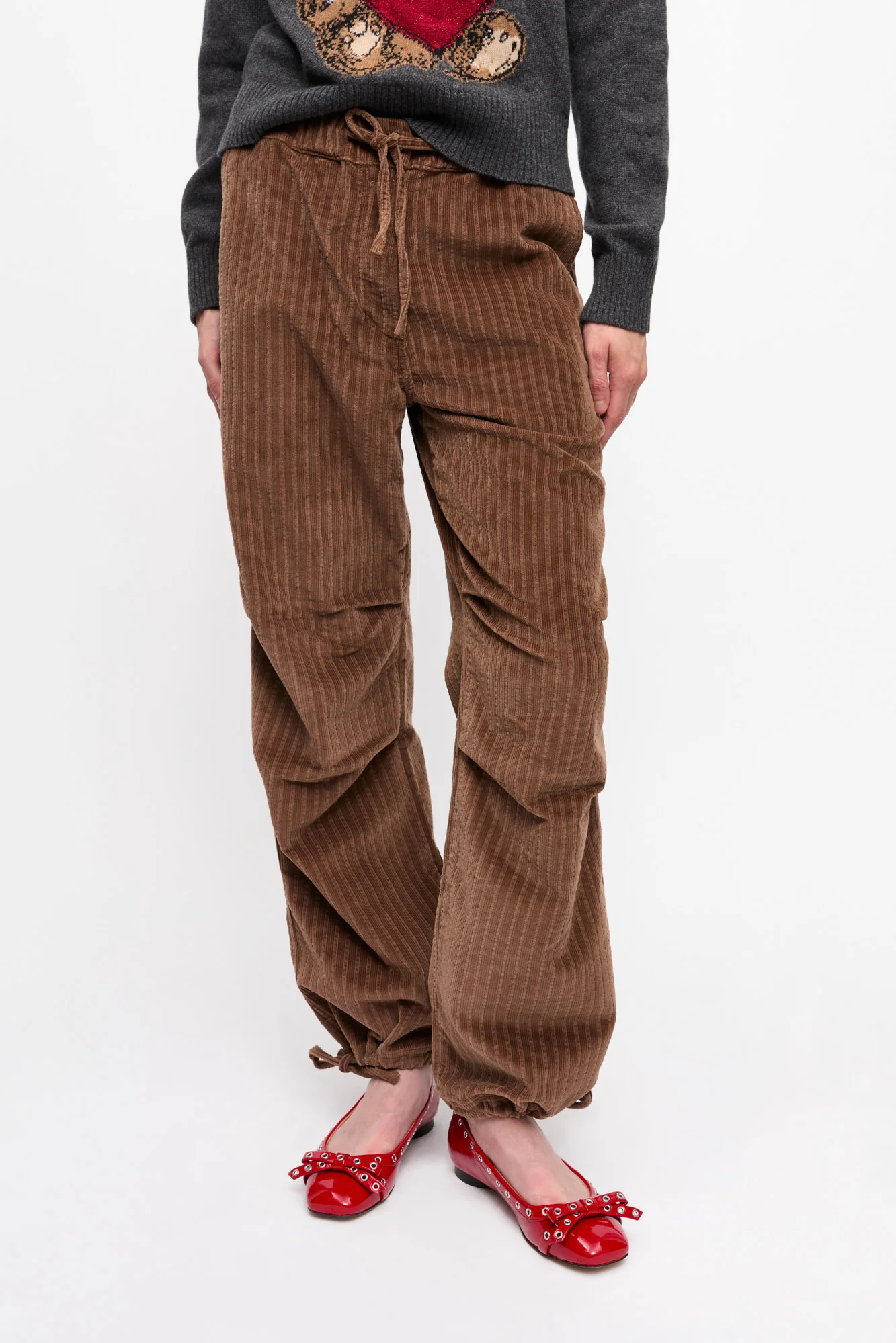 Corduroy Drawstring Trousers | Rain Drum - Image 4