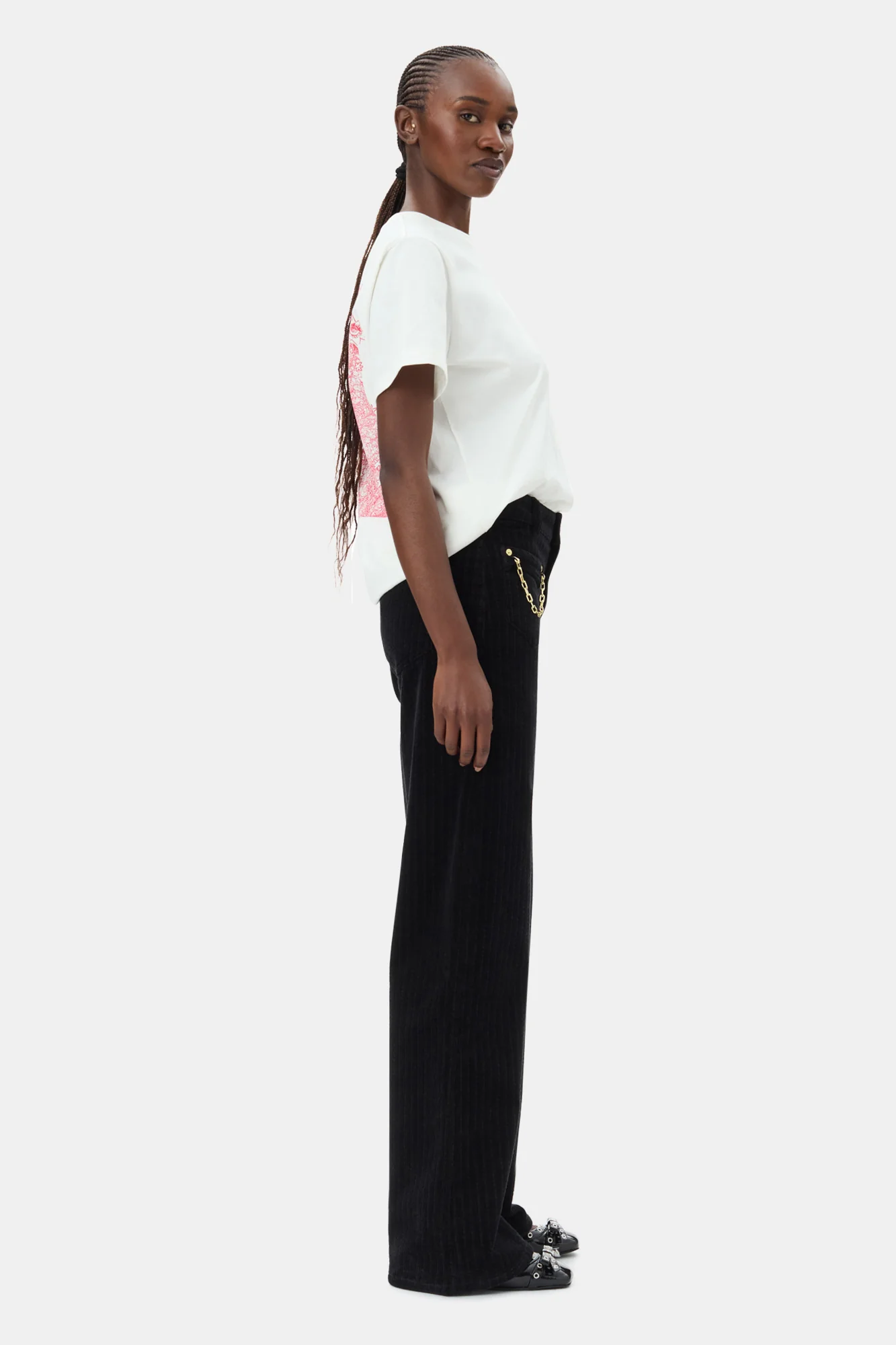 Corduroy Magny Trousers | Black - Image 5