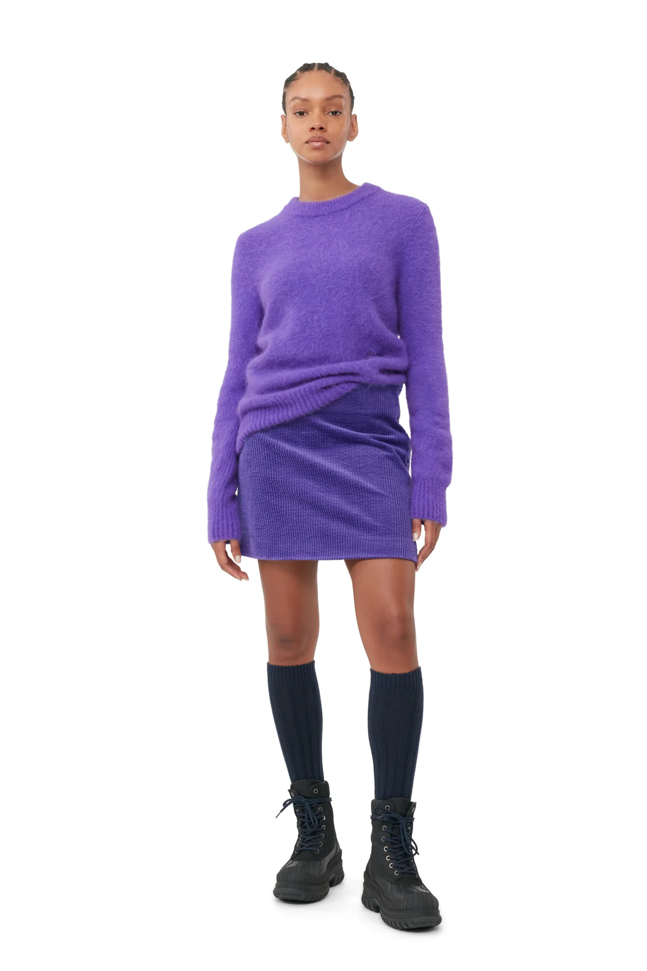 Corduroy Mini Skirt | Simply Purple - Image 3