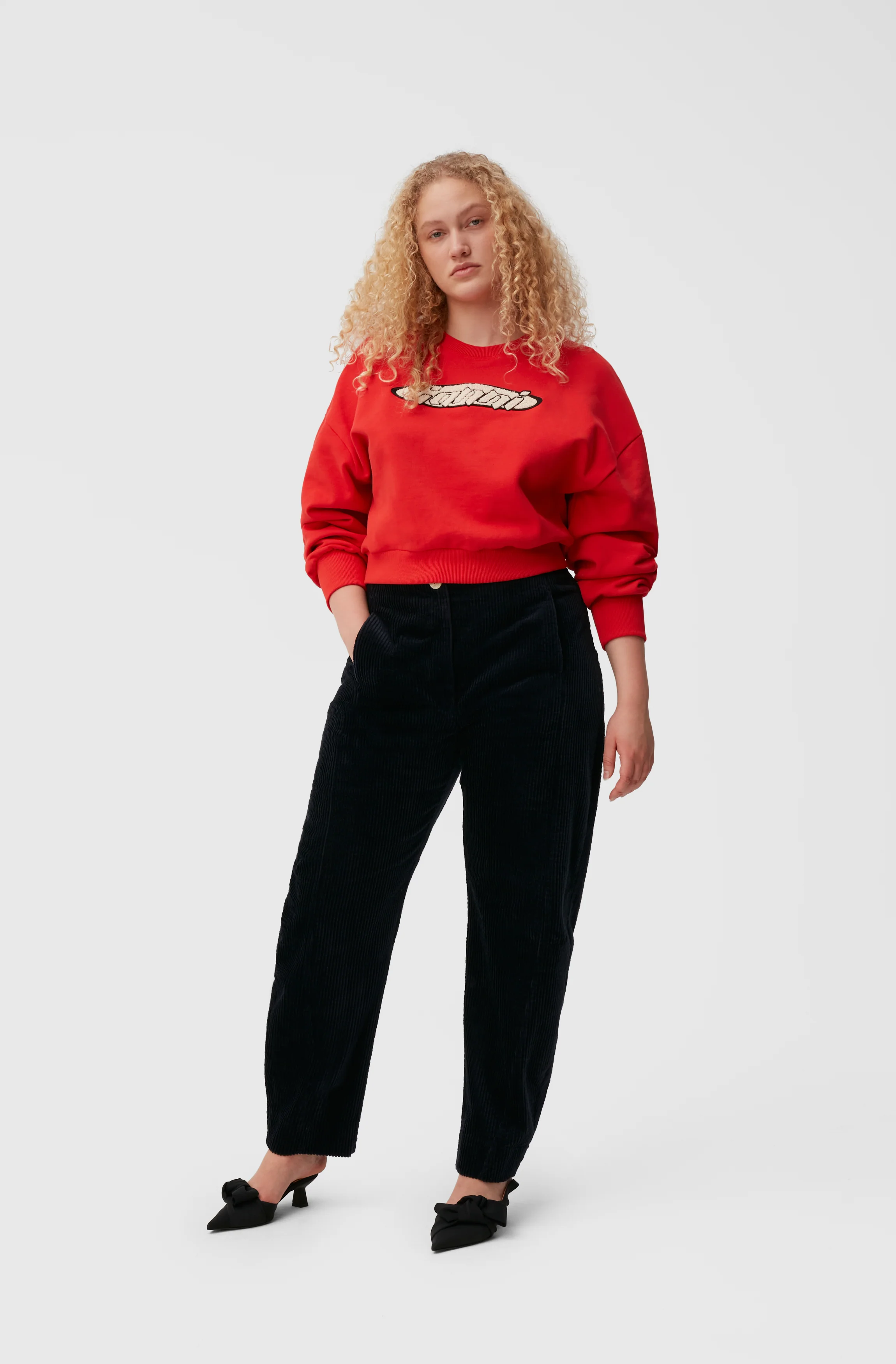 Corduroy Shaped Trousers | Sky Captain - Image 5
