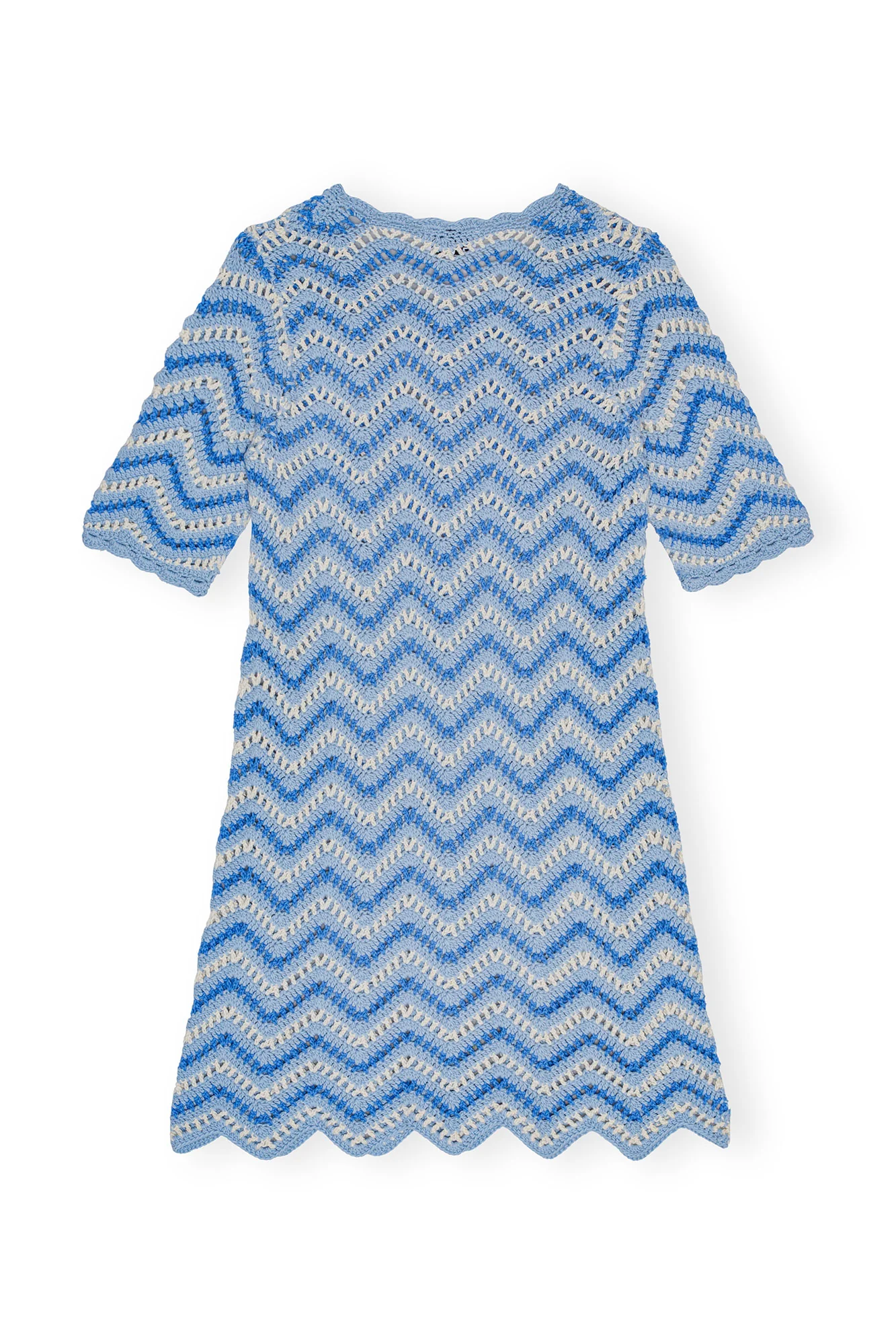 Cotton Crochet Mini Dress | Heather - Image 2