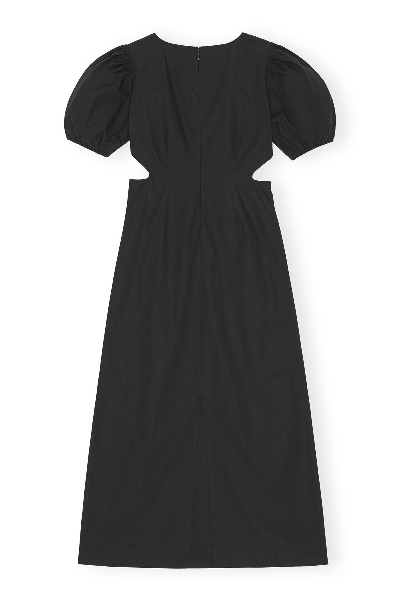 Cotton Poplin Cutout Dress | Black - Image 2