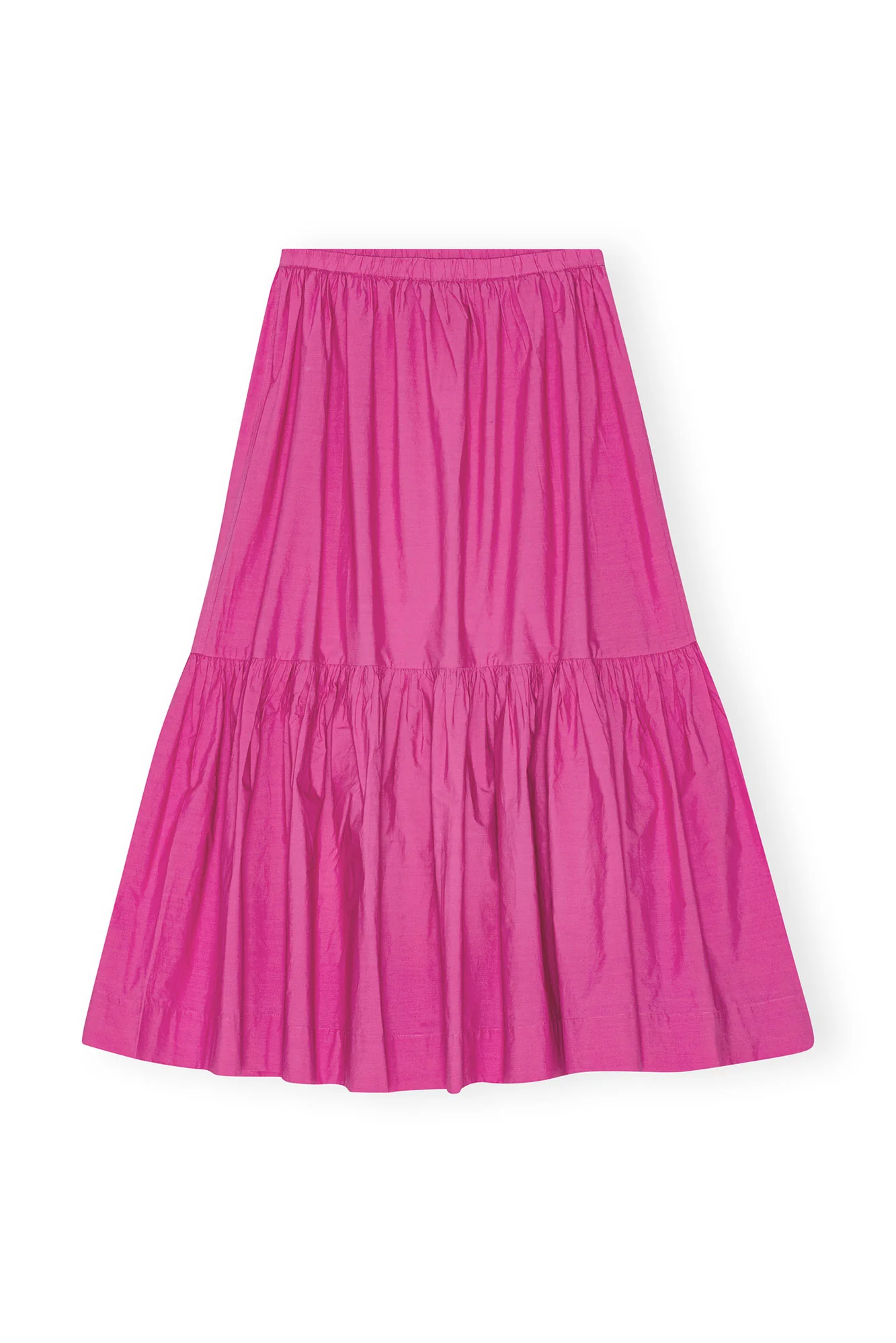 Cotton Poplin Long Flounce Skirt | Cone Flower - Image 2