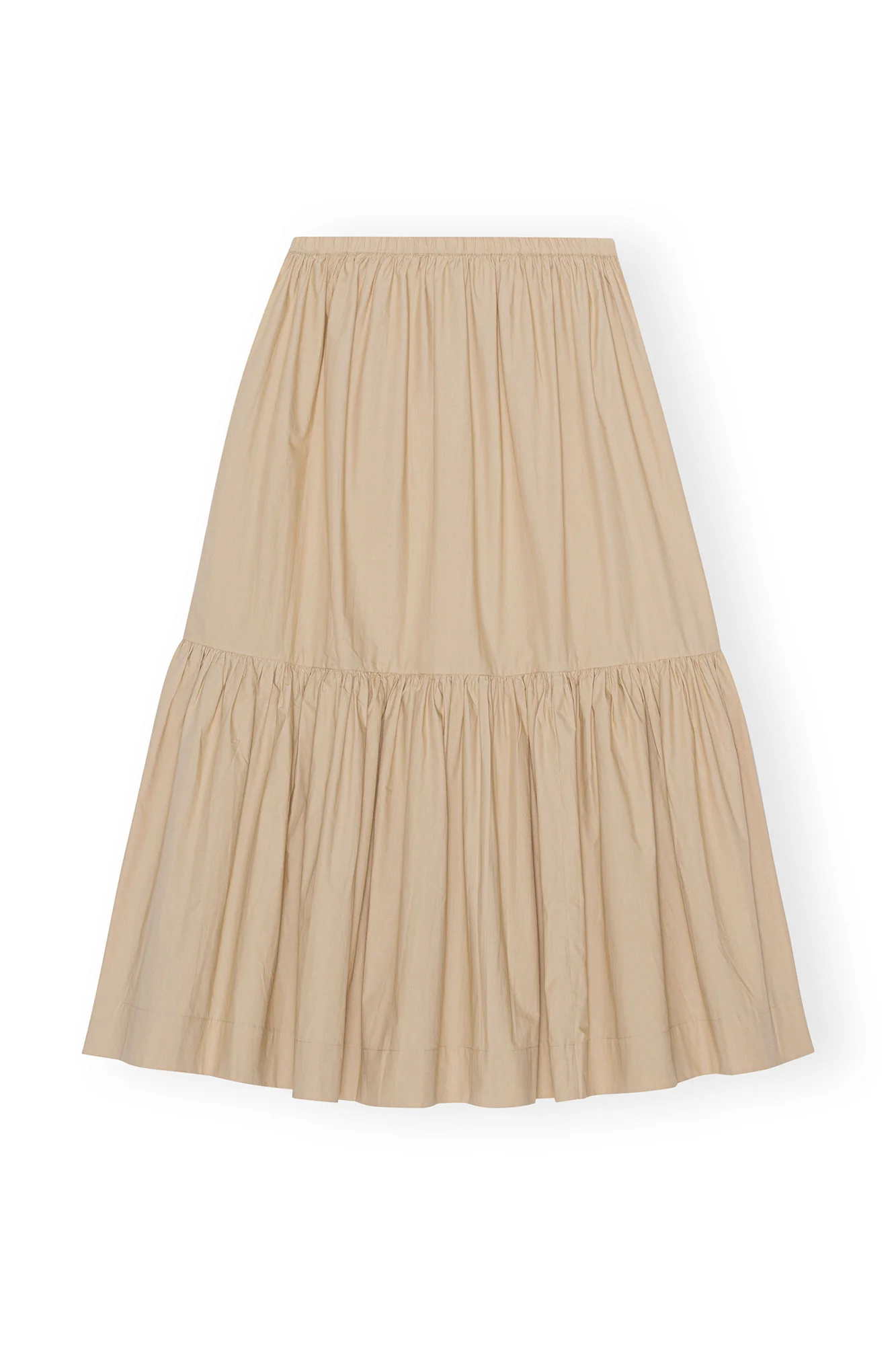 Cotton Poplin Maxi Flounce Skirt | Curds and Whey - Image 2