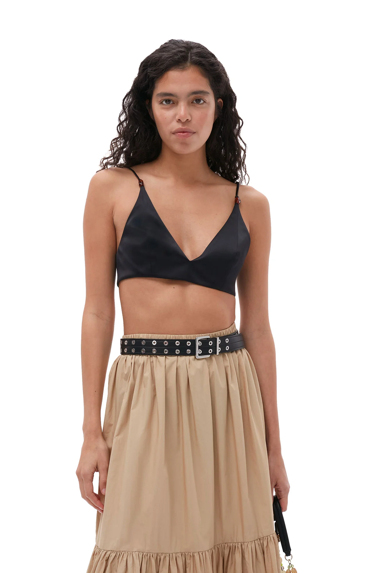 Cotton Poplin Maxi Flounce Skirt | Curds and Whey - Image 4