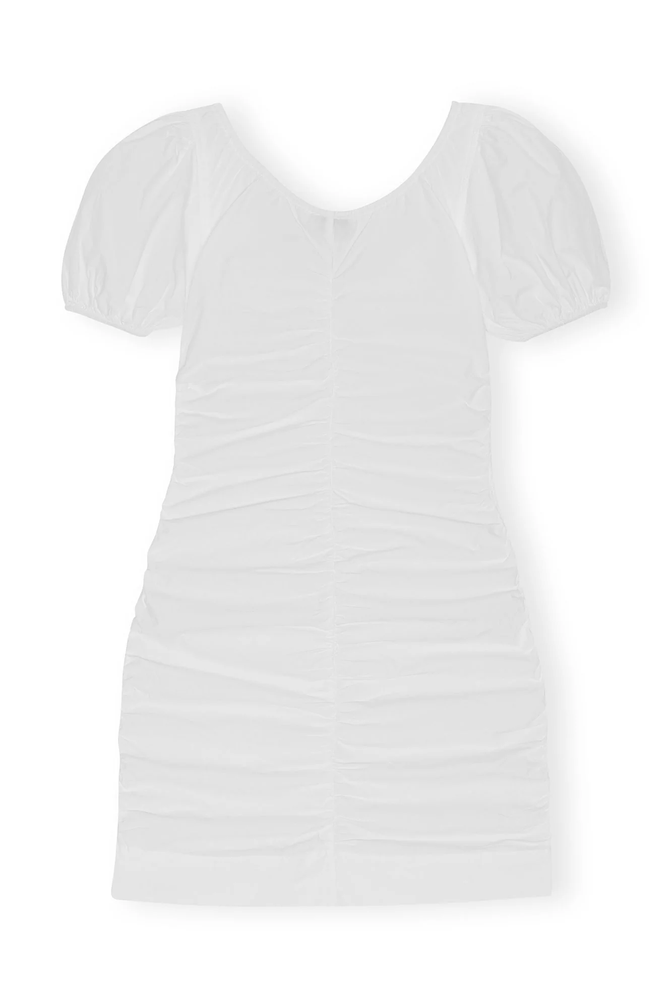 Cotton Poplin Mini Dress | Bright White - Image 3