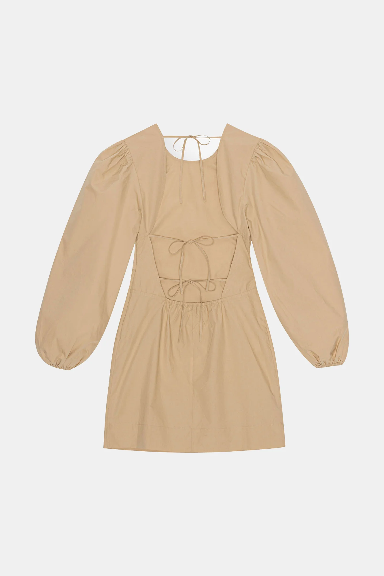 Cotton Poplin Open Back Mini Dress | Curds and Whey - Image 2