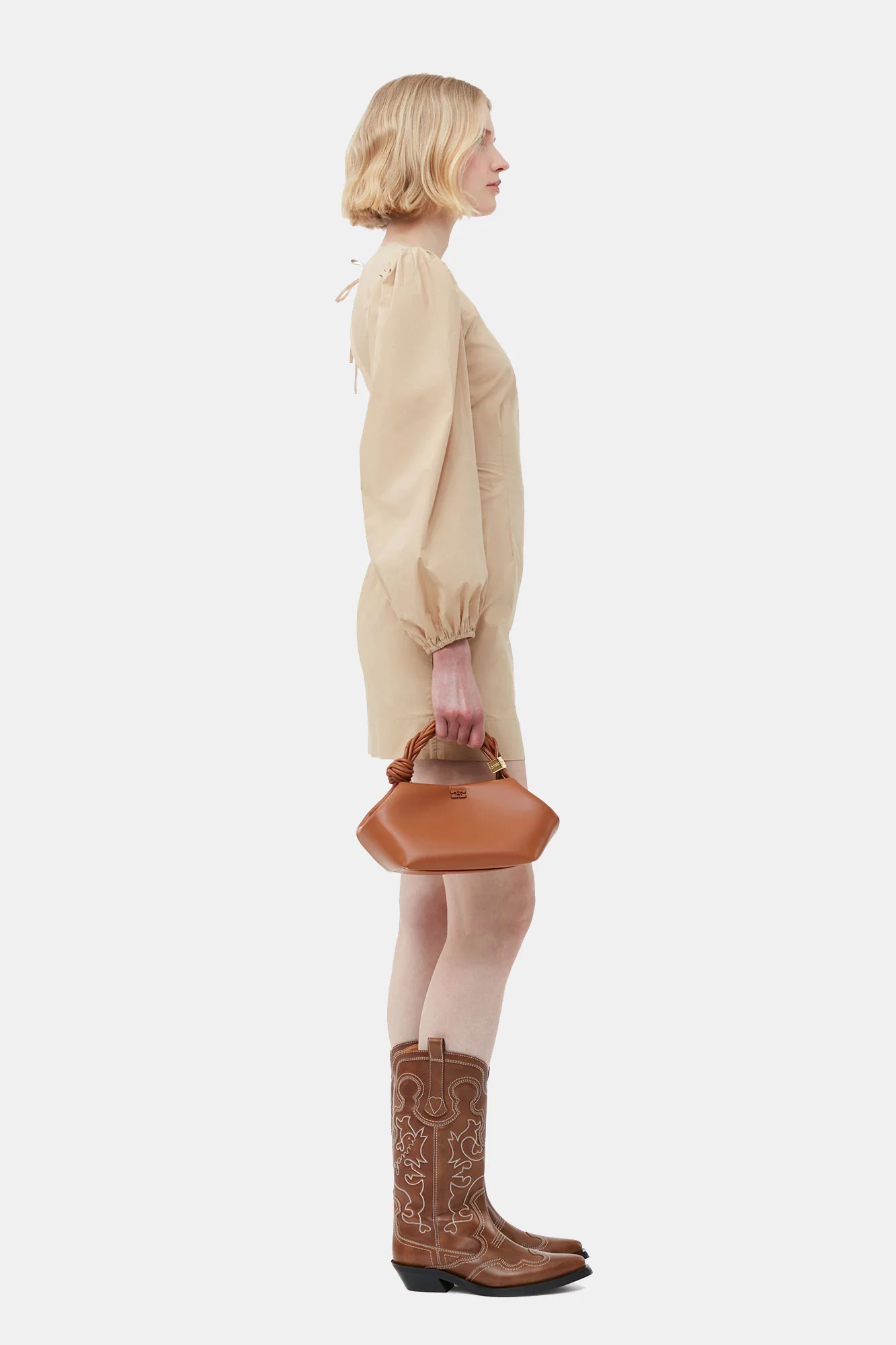 Cotton Poplin Open Back Mini Dress | Curds and Whey - Image 5