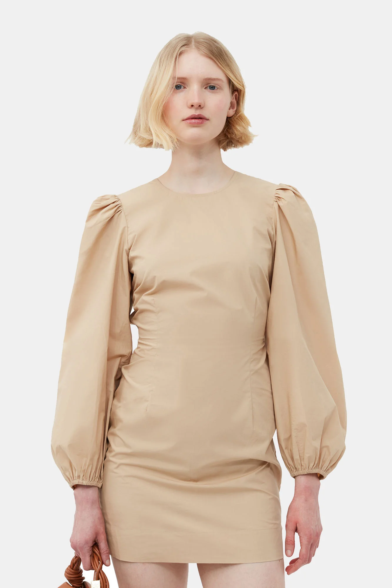 Cotton Poplin Open Back Mini Dress | Curds and Whey - Image 6