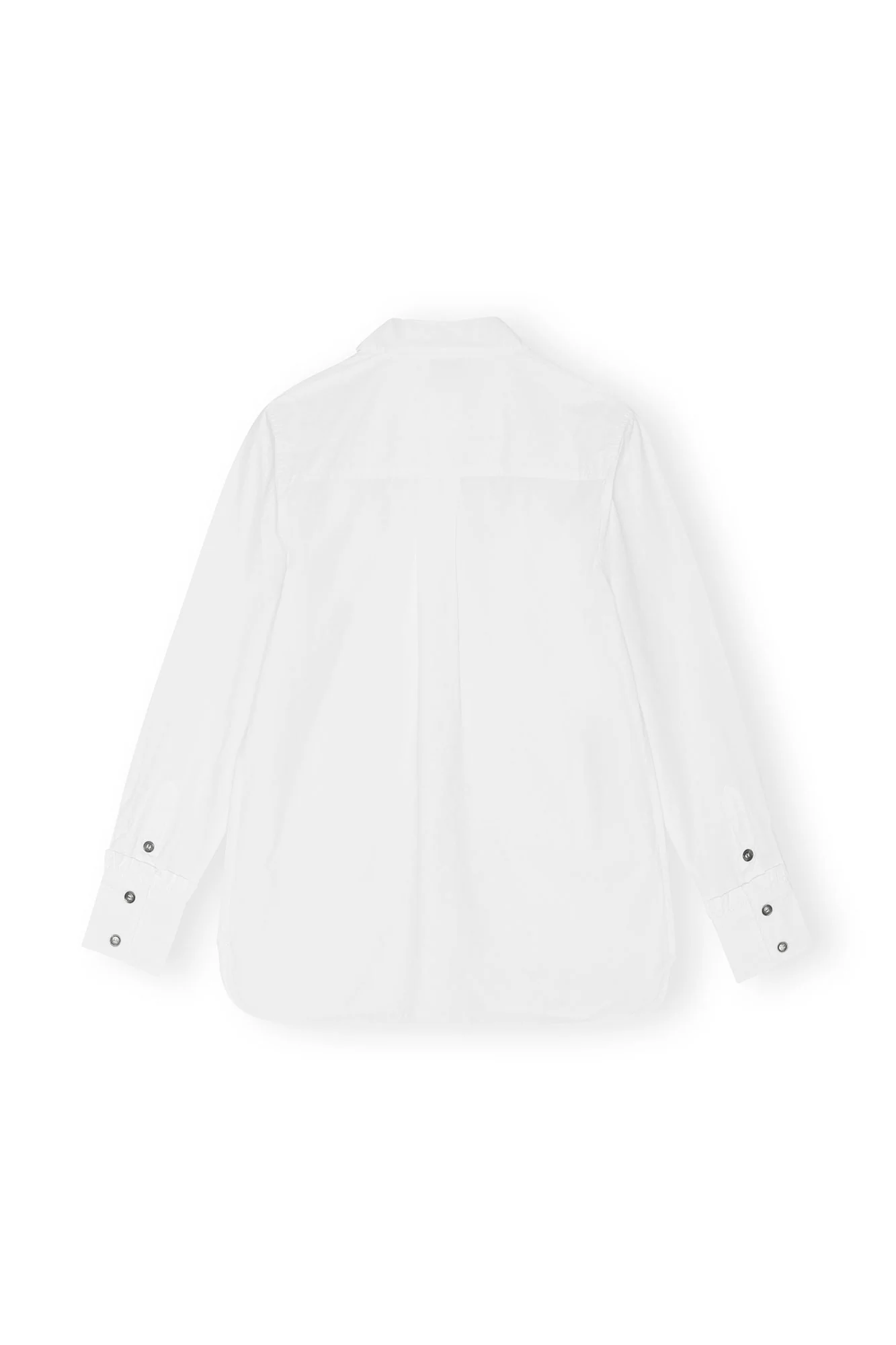 Cotton Poplin Ruffle Shirt | Bright White - Image 2