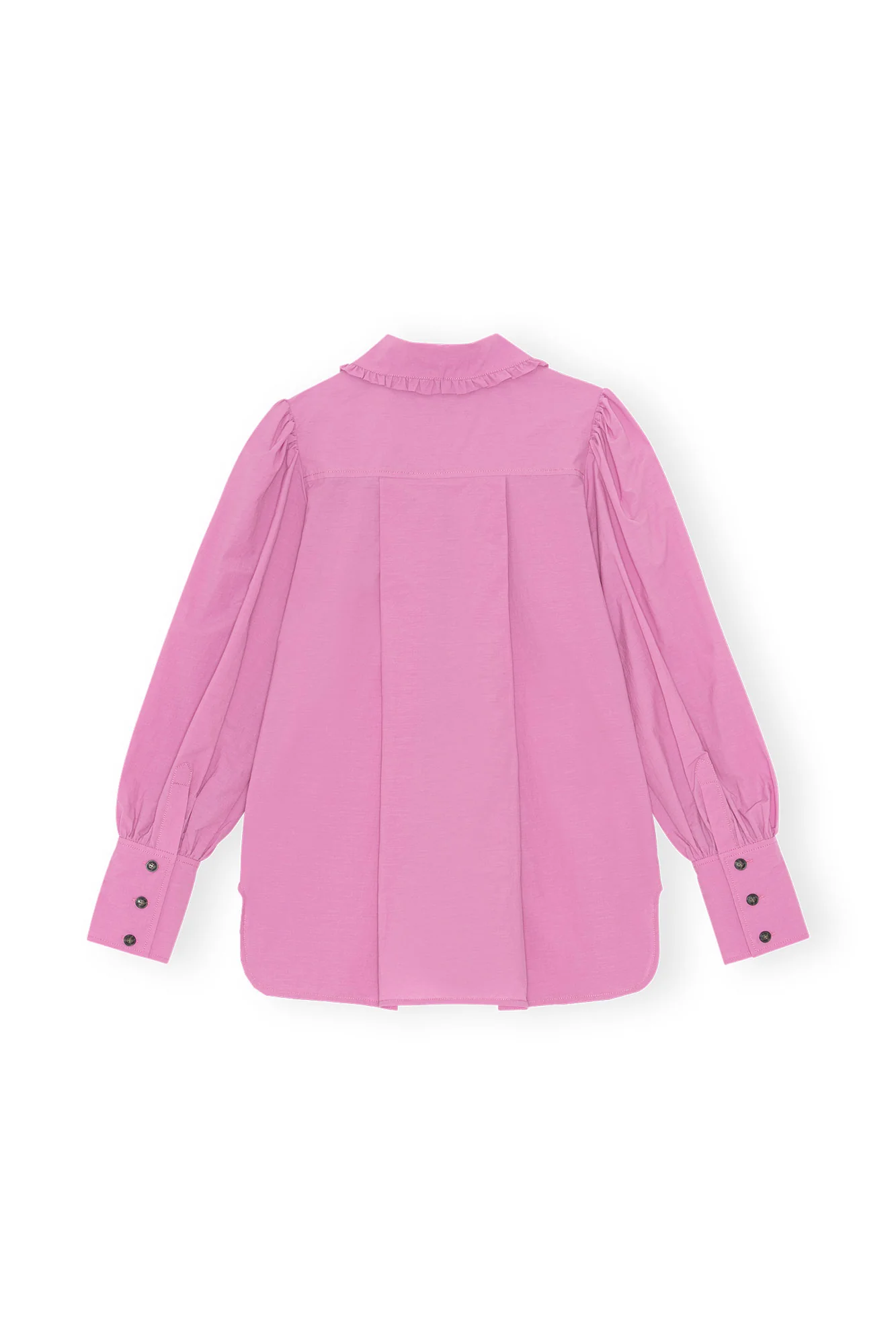 Cotton Puff Sleeve Shirt | Cyclamen - Image 2