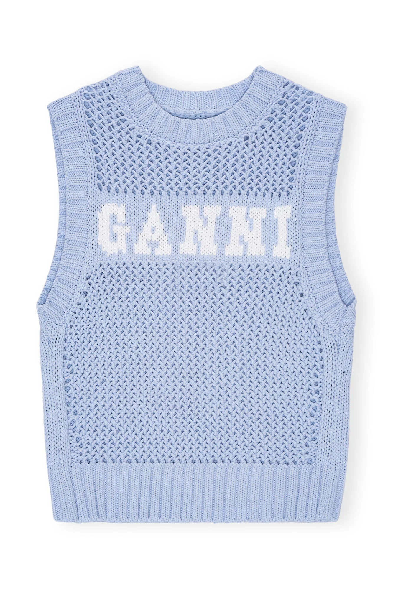 Cotton Rope Vest | Powder Blue