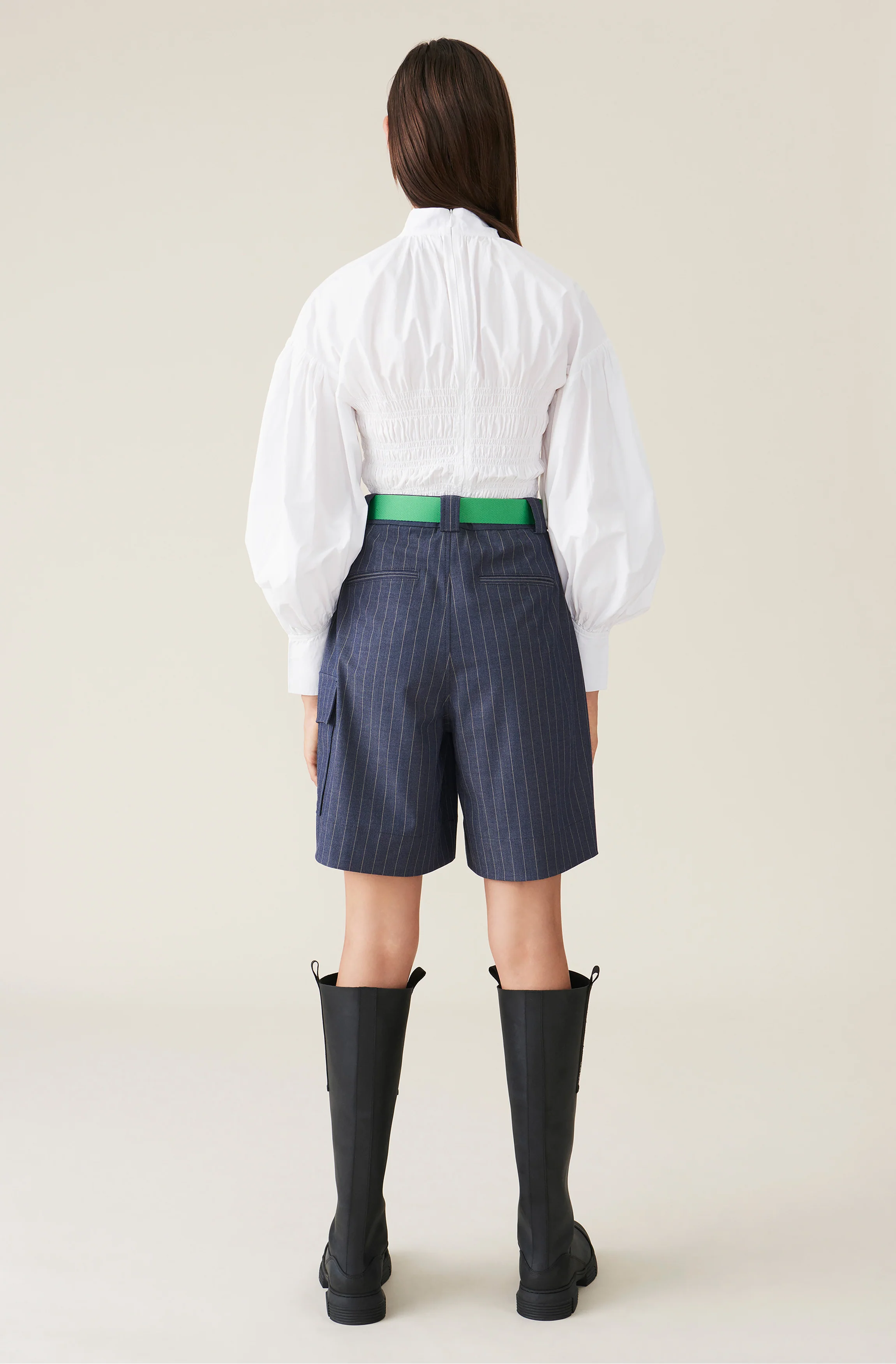 Cotton Smock Blouse | Bright White - Image 3