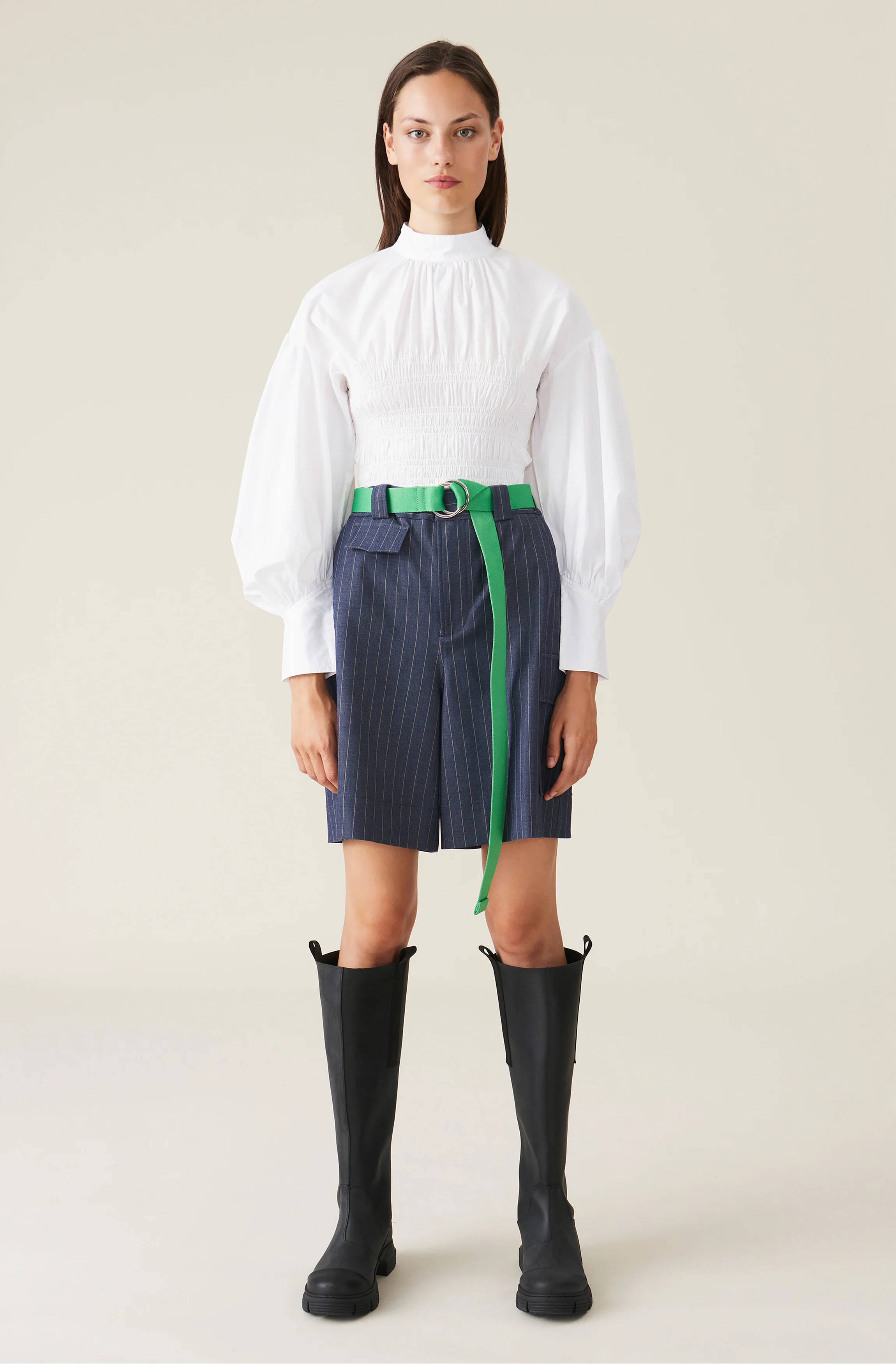 Cotton Smock Blouse | Bright White - Image 4