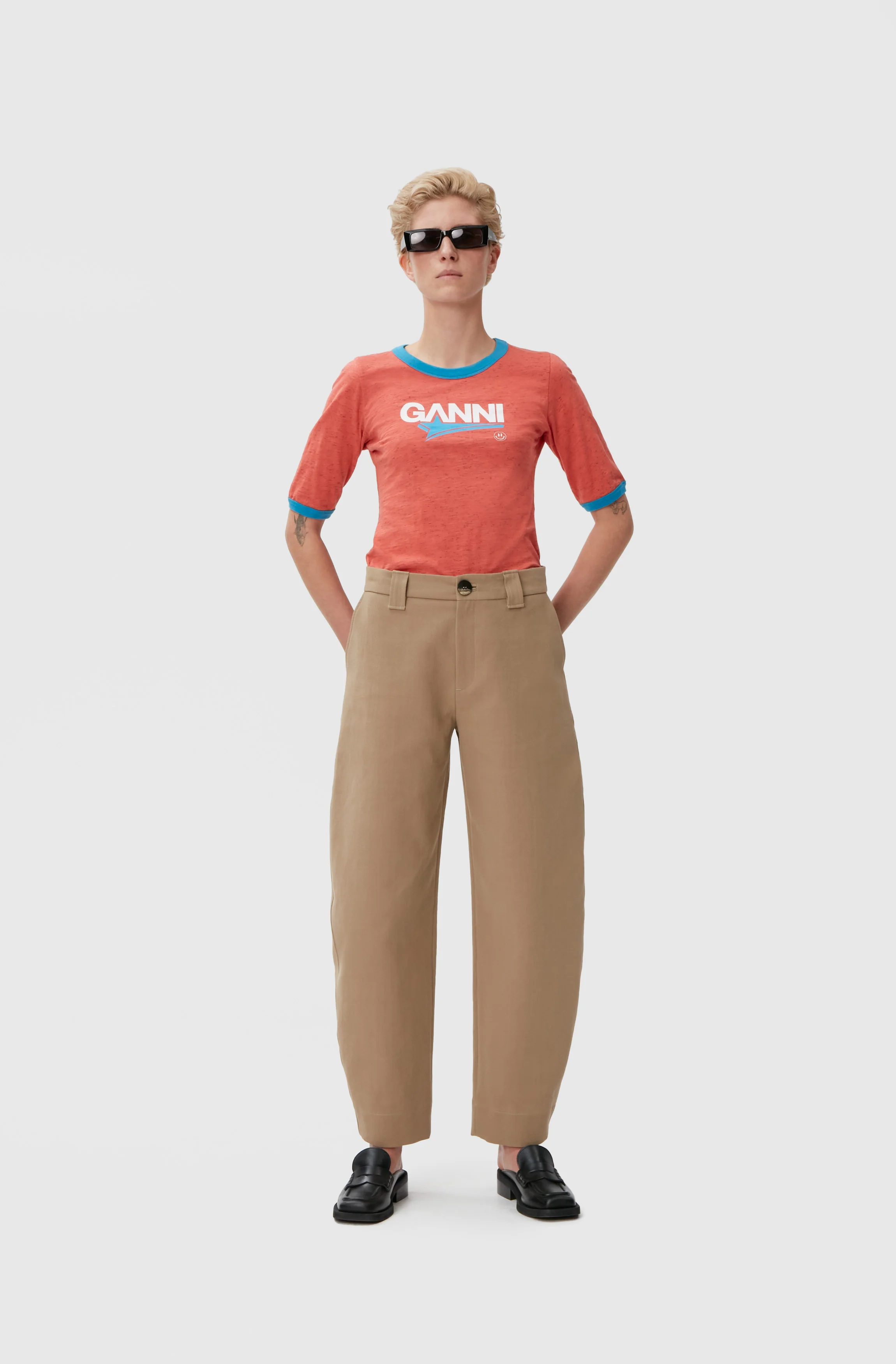 Cotton Suit Trousers | Petrified Oak - Image 5