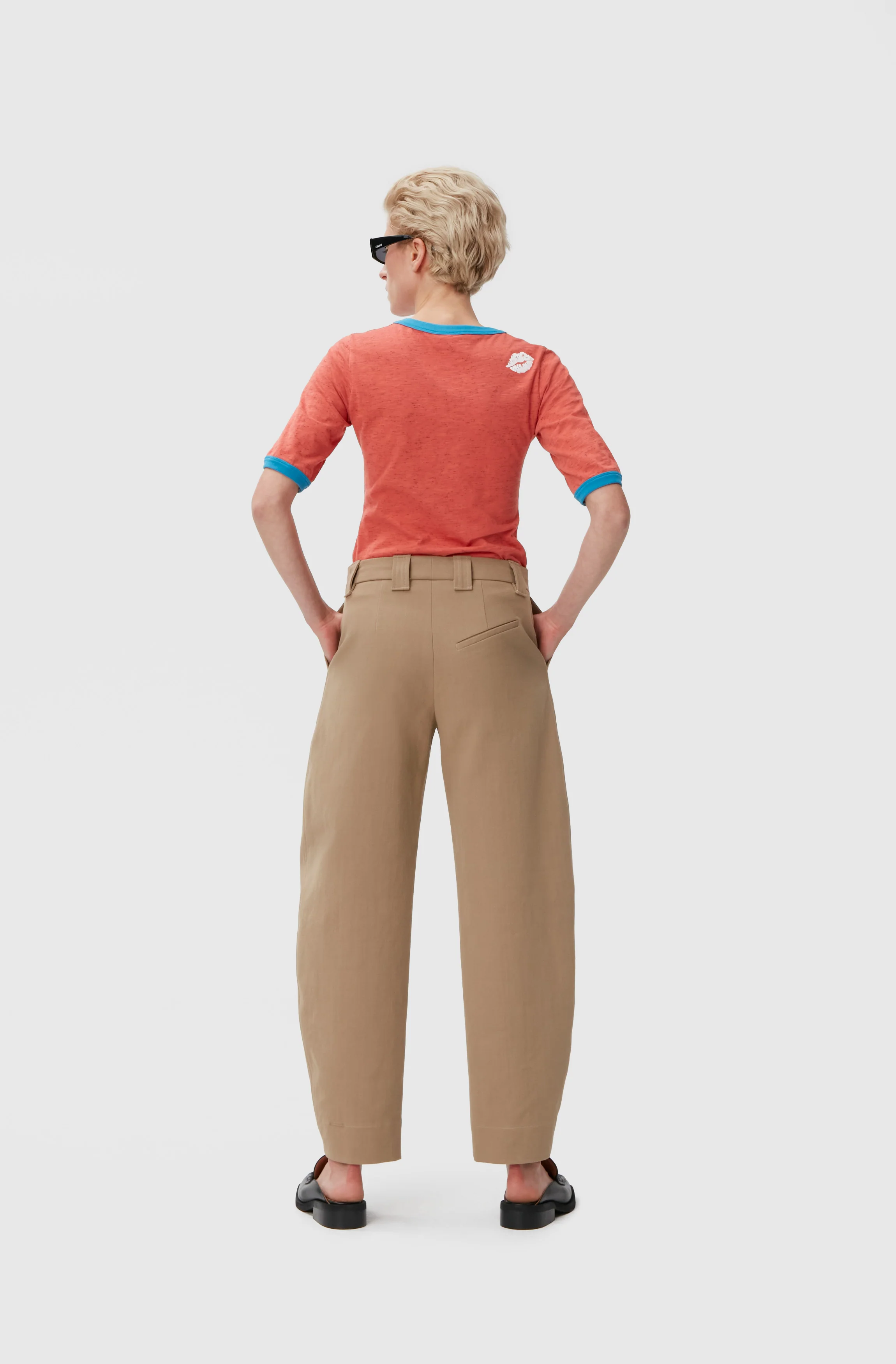 Cotton Suit Trousers | Petrified Oak - Image 6