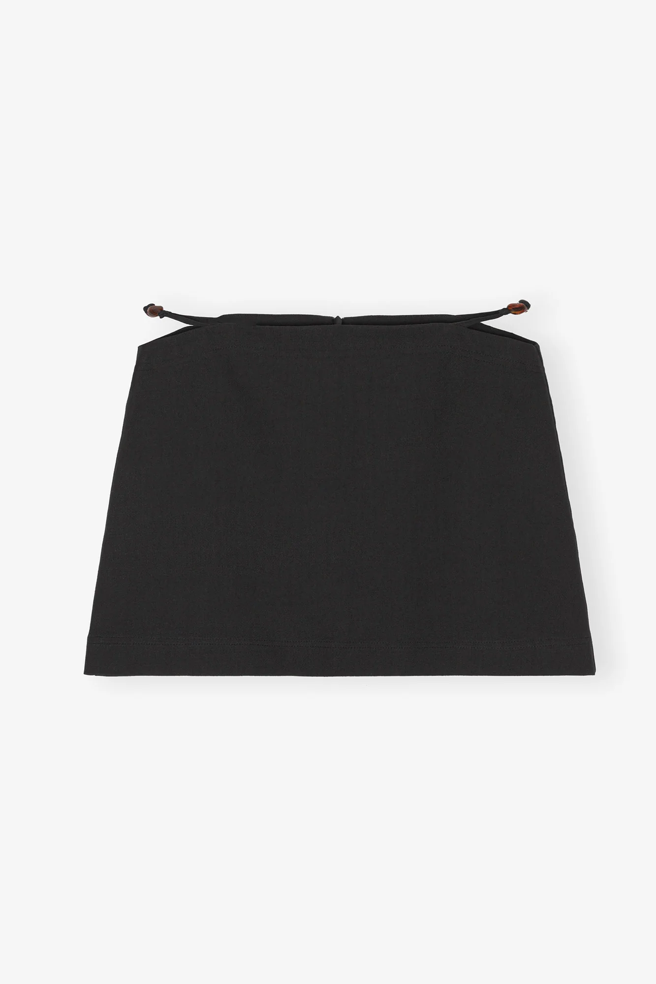 Cotton Suiting Mini Skirt | Black - Image 2