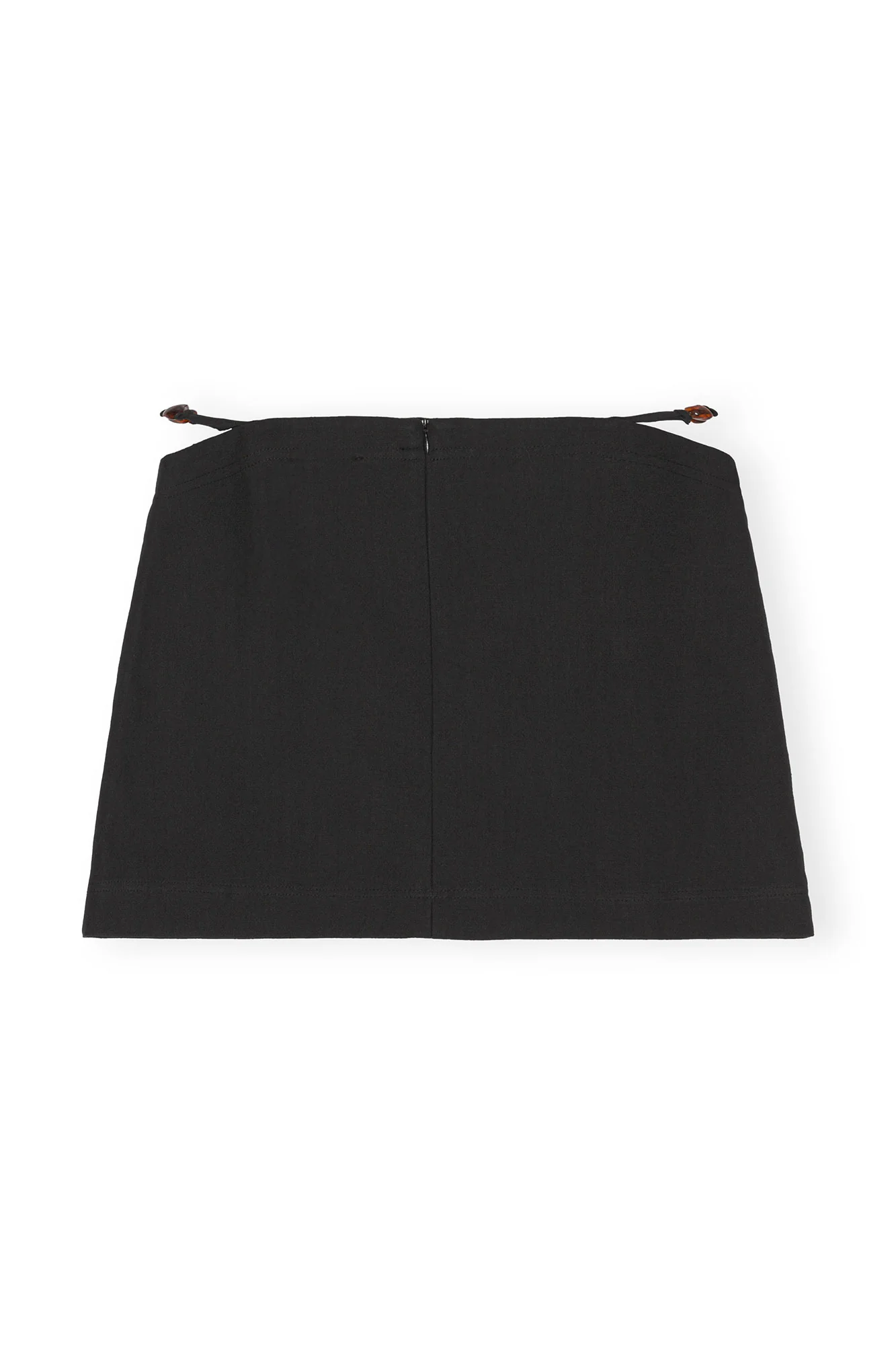 Cotton Suiting Mini Skirt | Black - Image 3