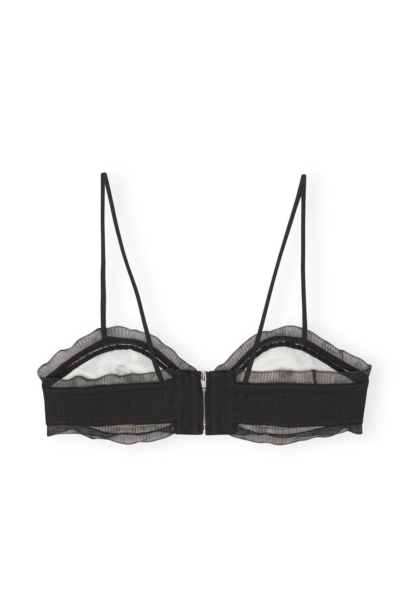 Cotton Suiting Strap Top | Black - Image 3