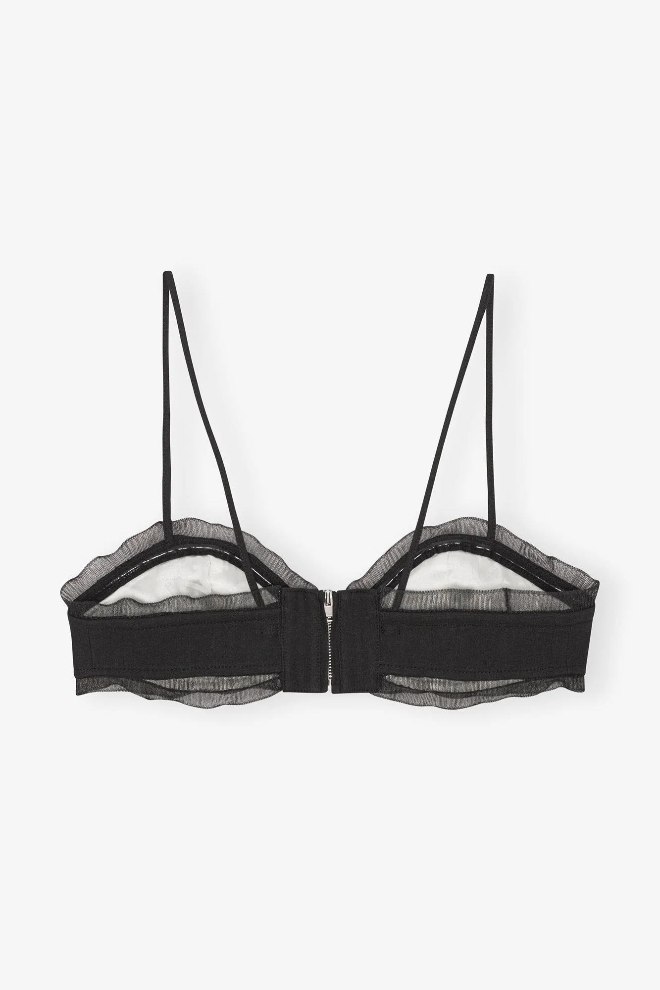 Cotton Suiting Strap Top | Black - Image 4