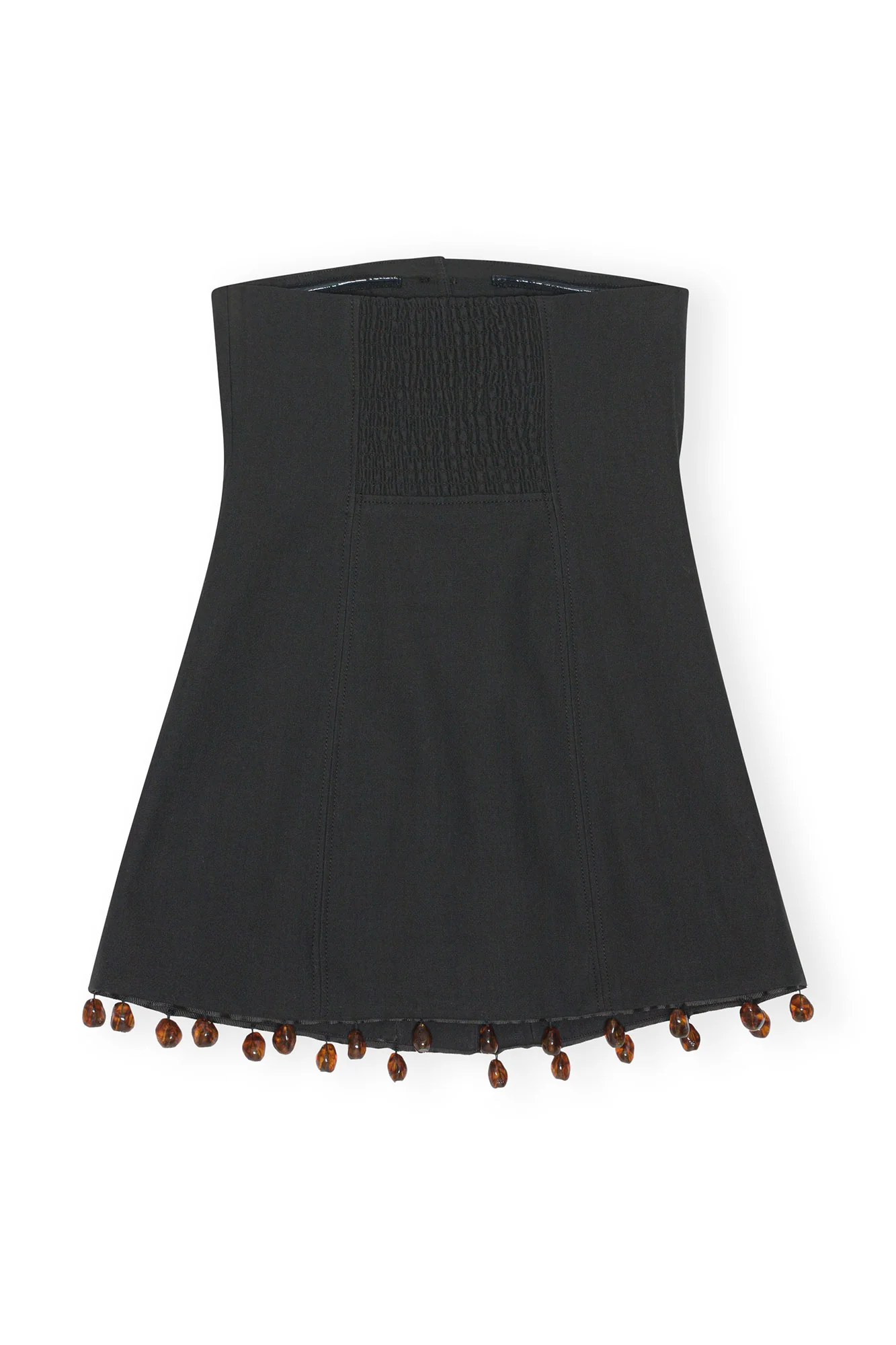 Cotton Suiting Strapless Top | Black - Image 2
