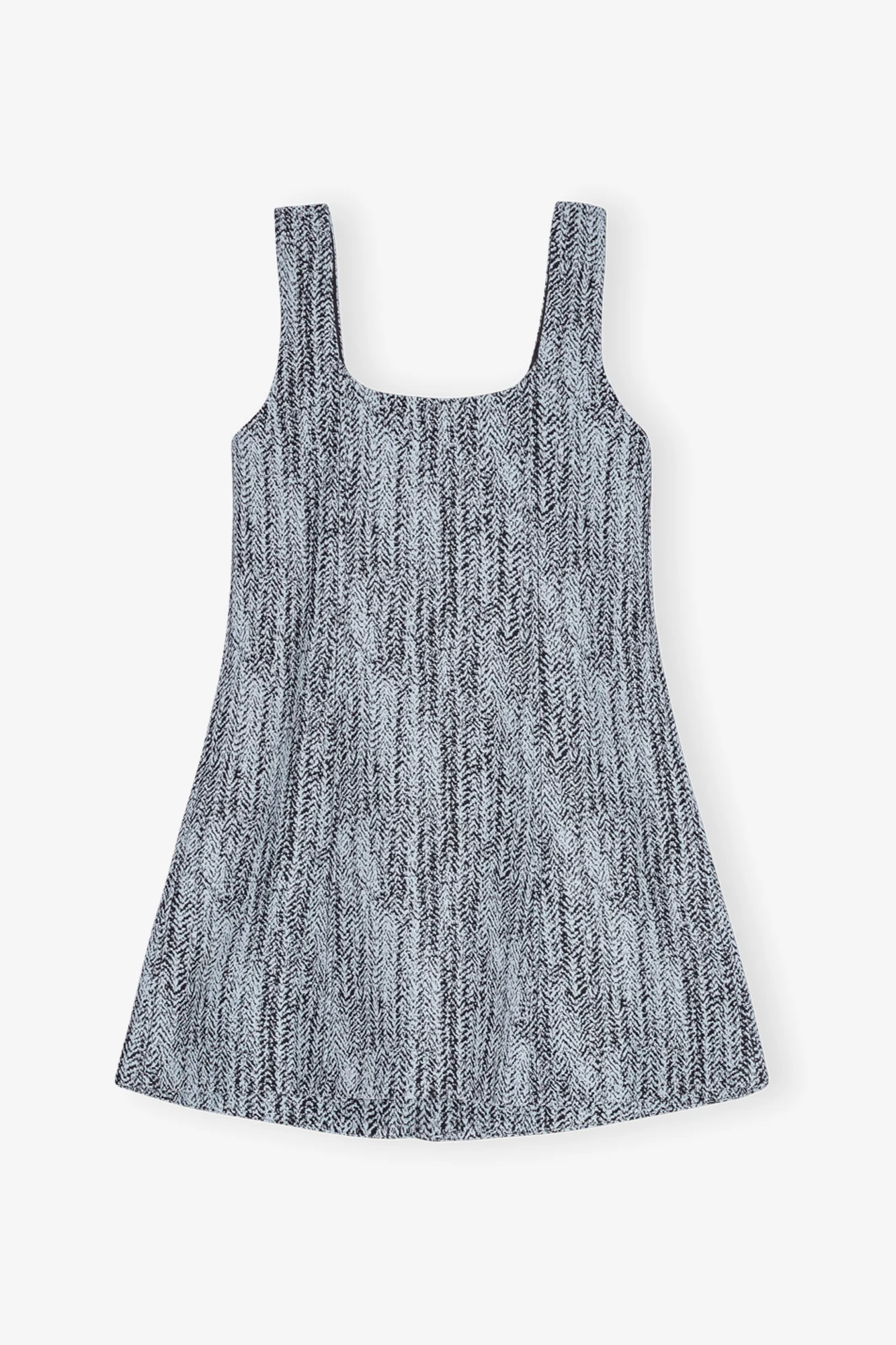 Cotton Tweed Mini Dress | Celestial Blue - Image 2