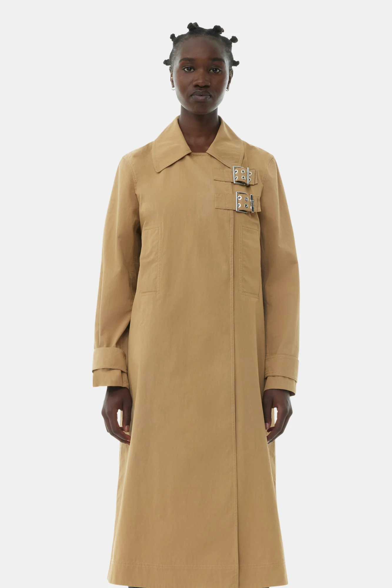 Cotton Twill Buckle Coat | Tiger's Eye - Image 4