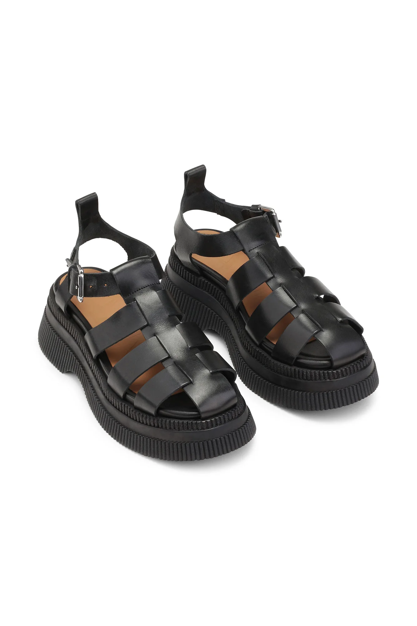 Creepers Creepers Grid Sandal | Black/Black - Image 3